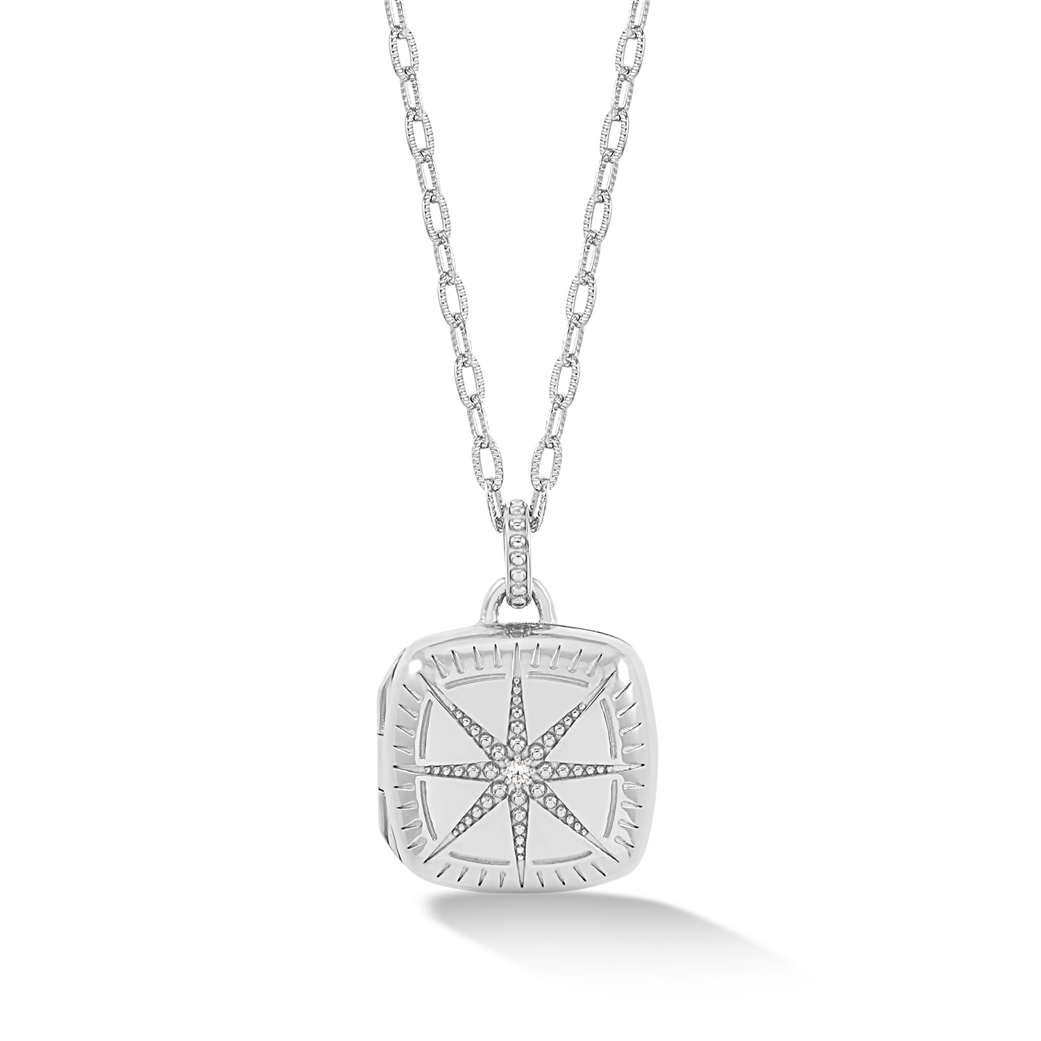 Dower & Hall Women's Sapphire Stellar Locket In Silver In Metallic