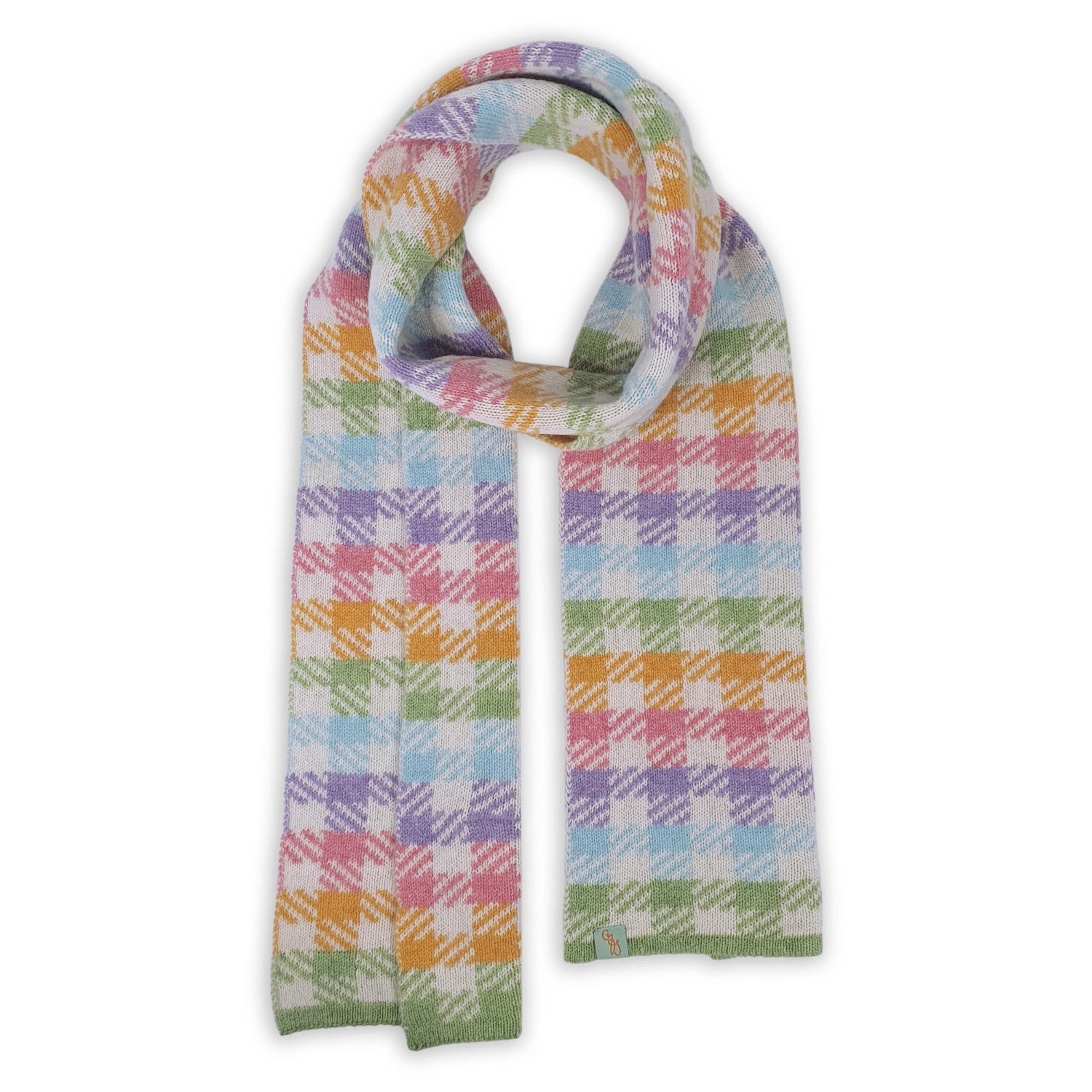 Otto & Spike Women's White Scarves - Gin & Ham - Lt Beige Marle In White