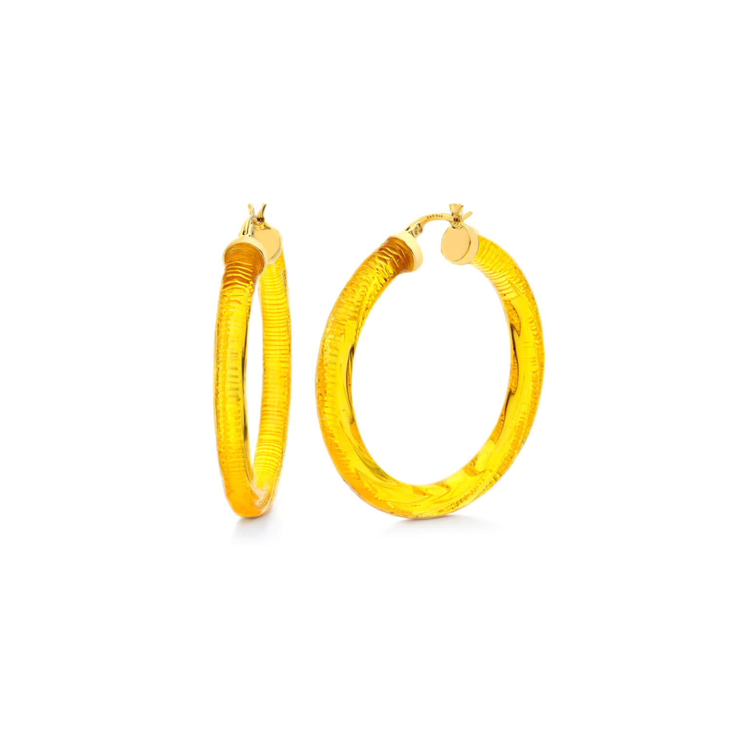 Gold & Honey Women's Yellow / Orange / Gold Instyle Hoop Earrings In Honey