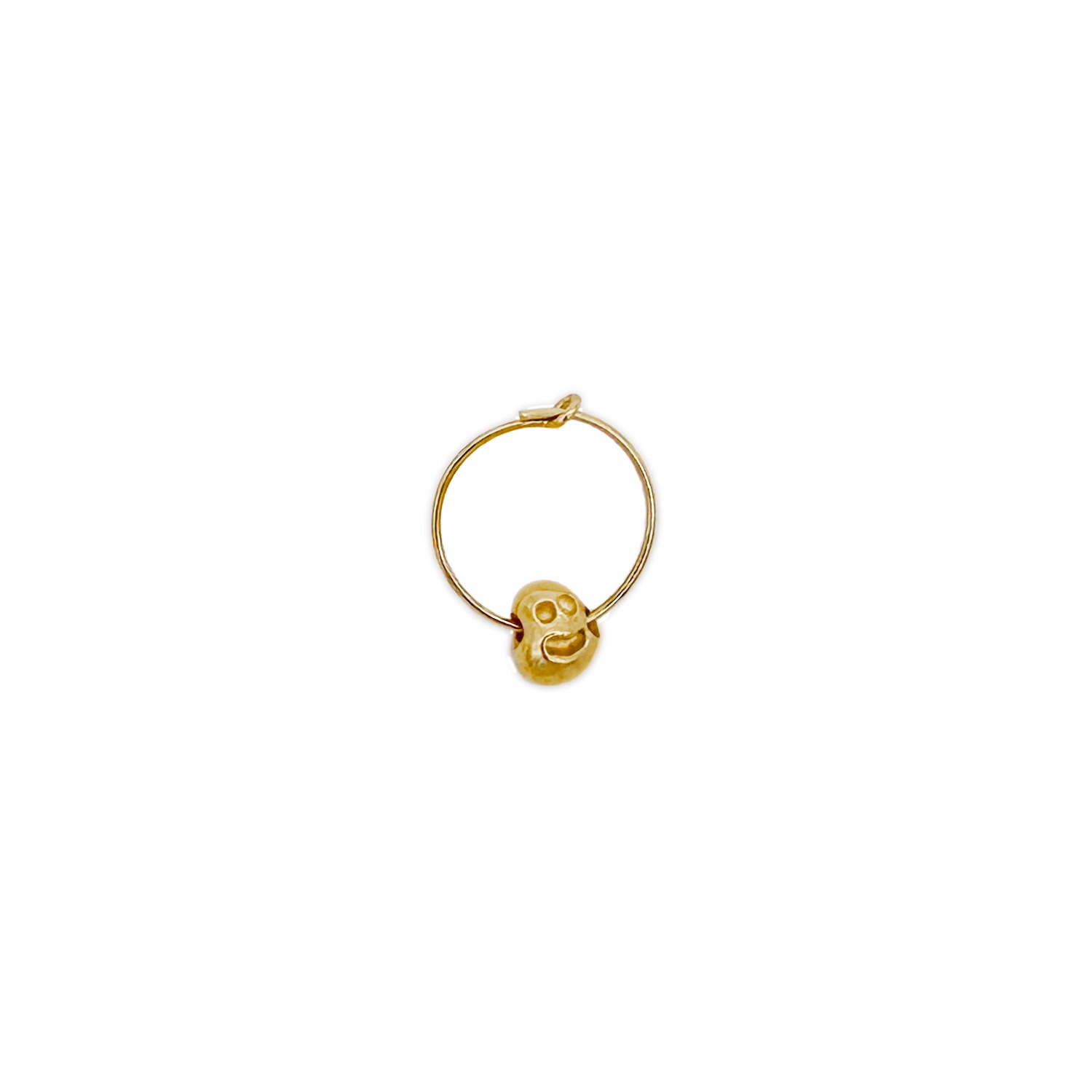 Women’s Gold Small Lil Head Hoop Earring Iona Hindmarch Bisset