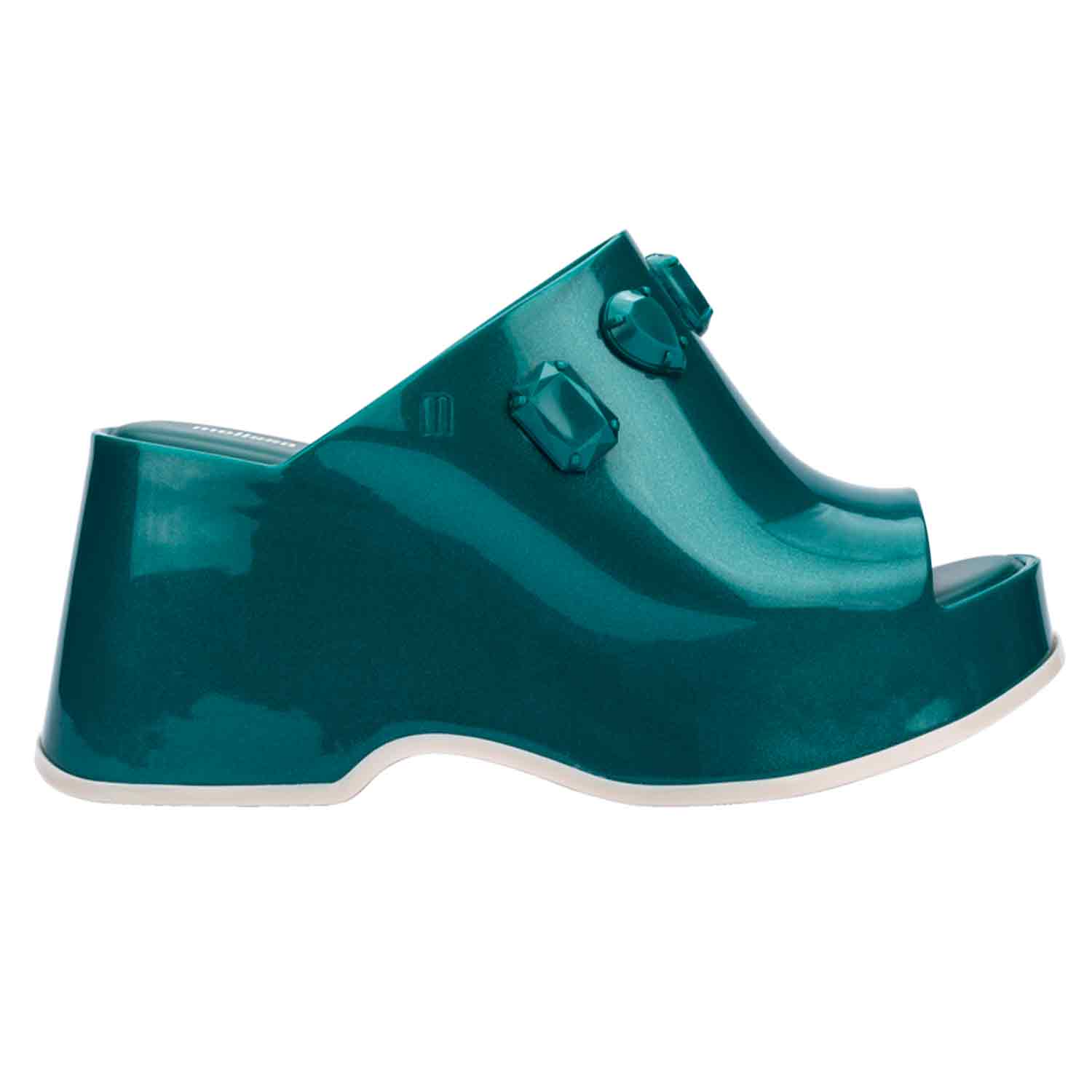 Melissa Women's Patty Stones X Undercover - Metallic Green In Green