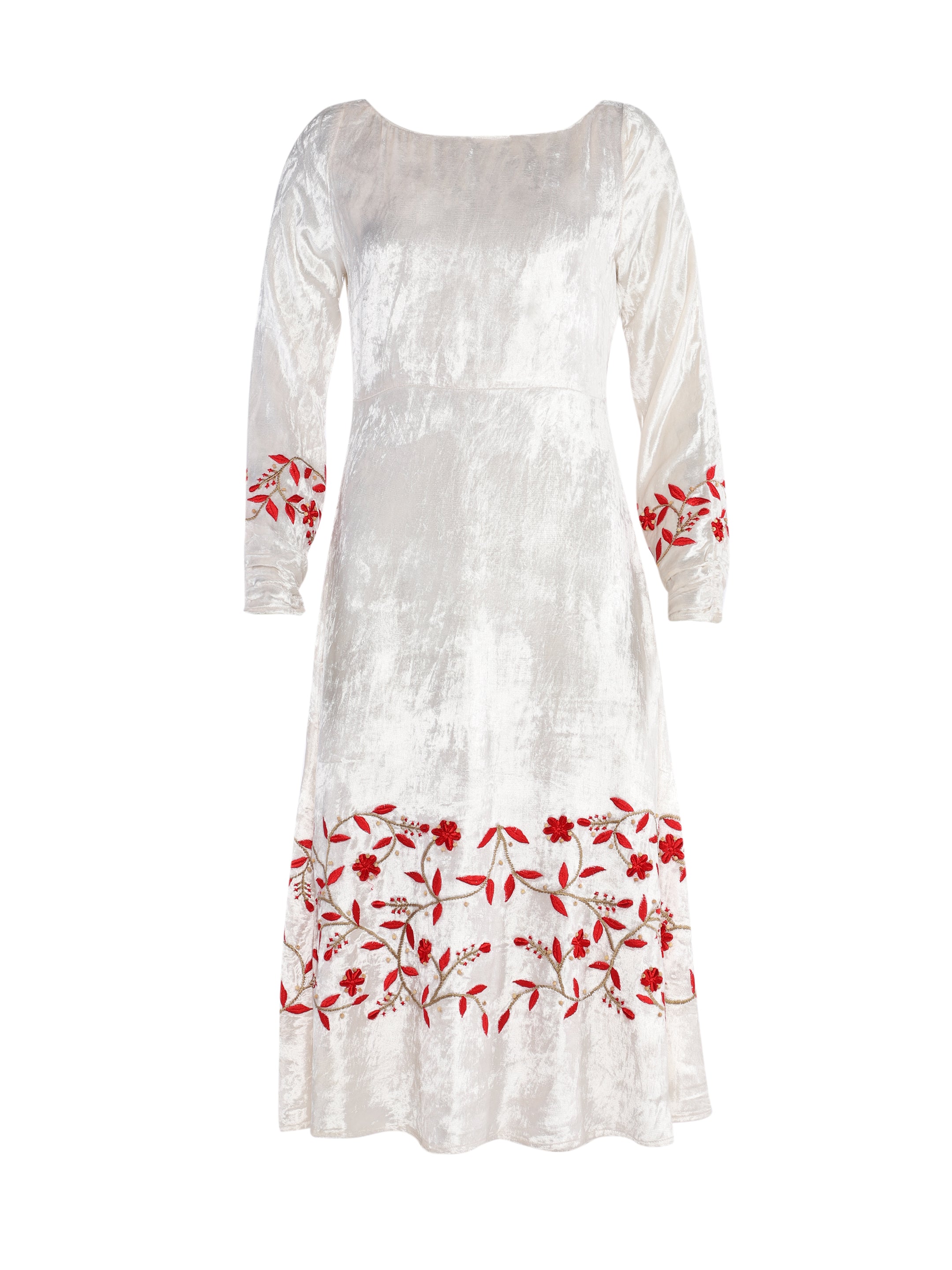 Women’s White / Red Marble Dress Extra Large Transcend