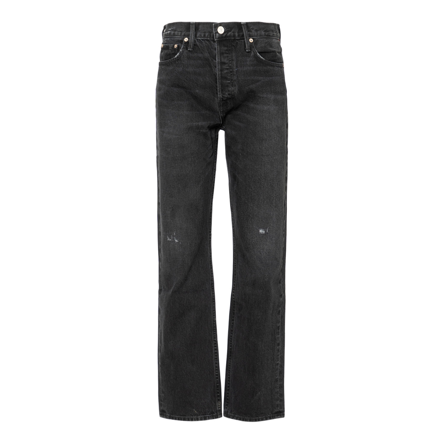 Noend Denim Black Kent Relaxed Straight Jeans In Michigan