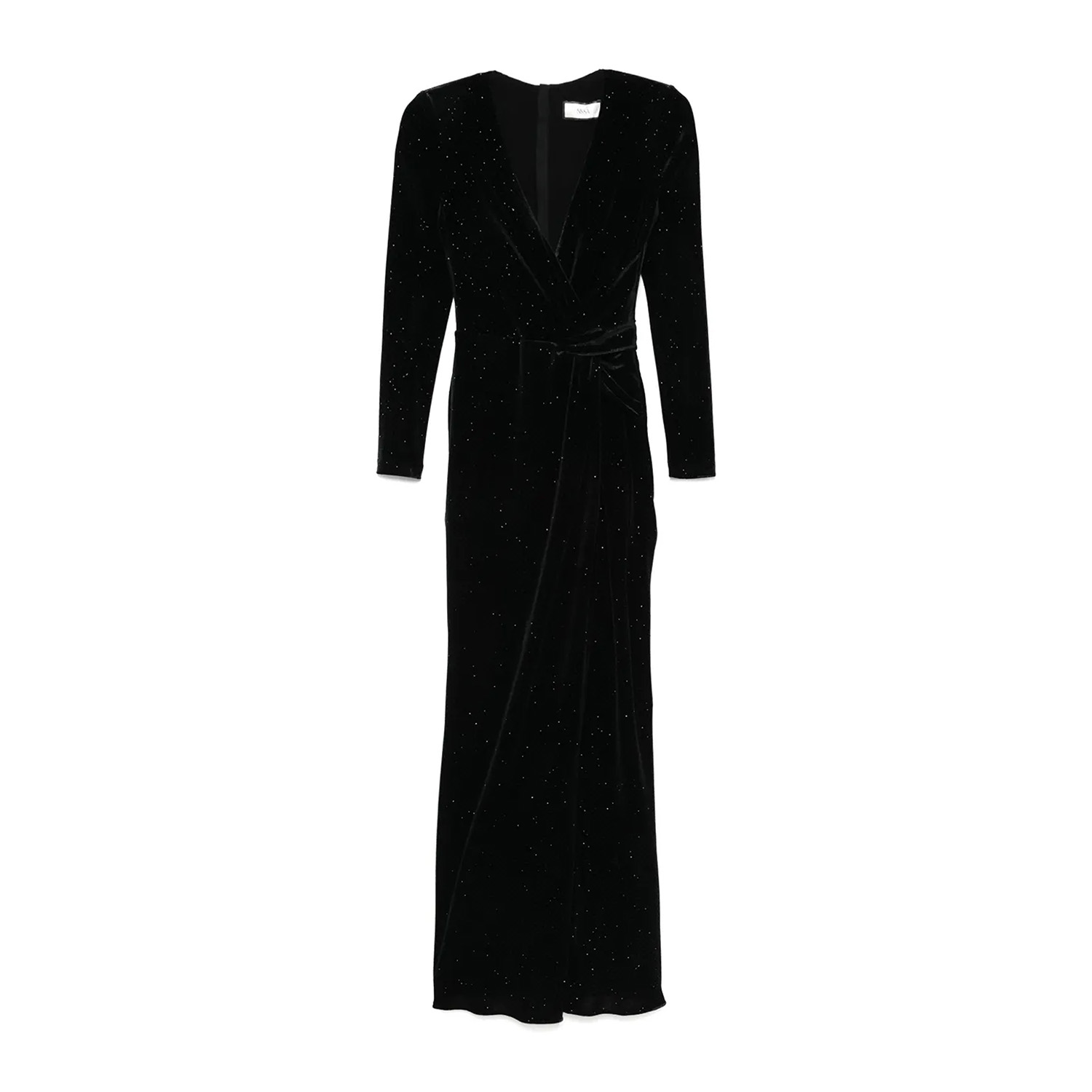 Nissa Sequin Maxi Dress - Black