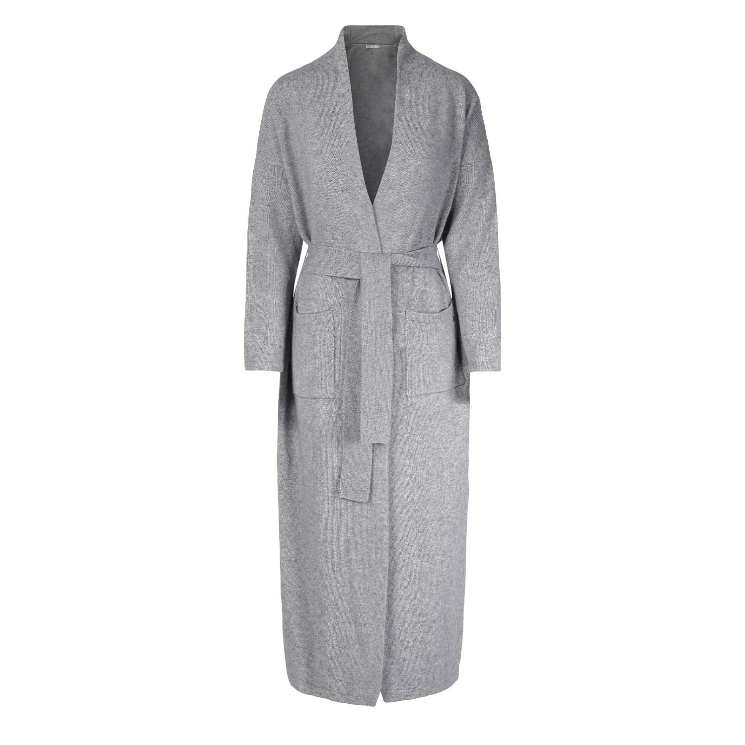 Women’s "Camilla" Cashmere Dressing Gown - Grey Melange L/Xl Tirillm