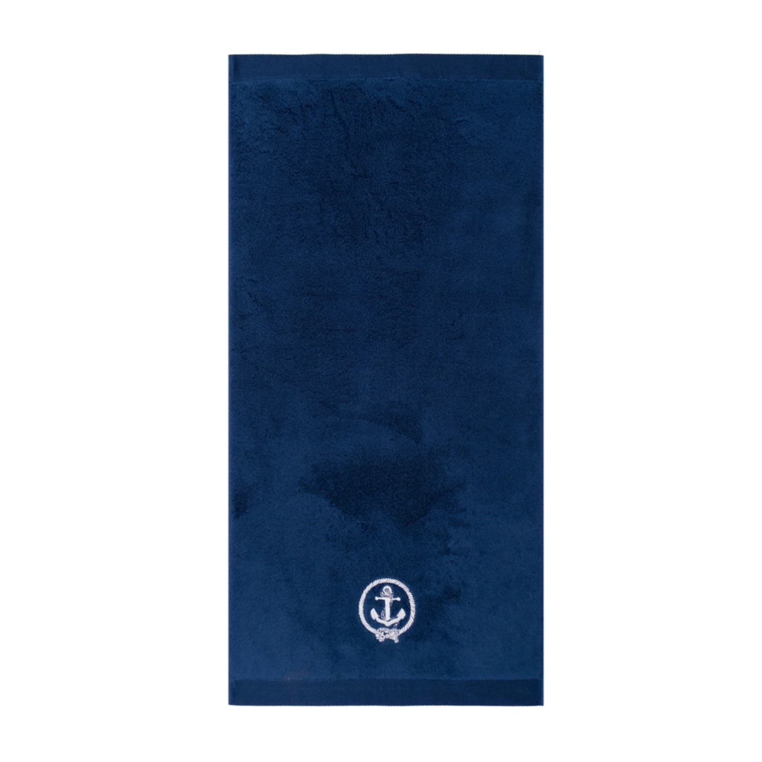 Blue Anchor Embroidery Hand Towel Km Home Collection