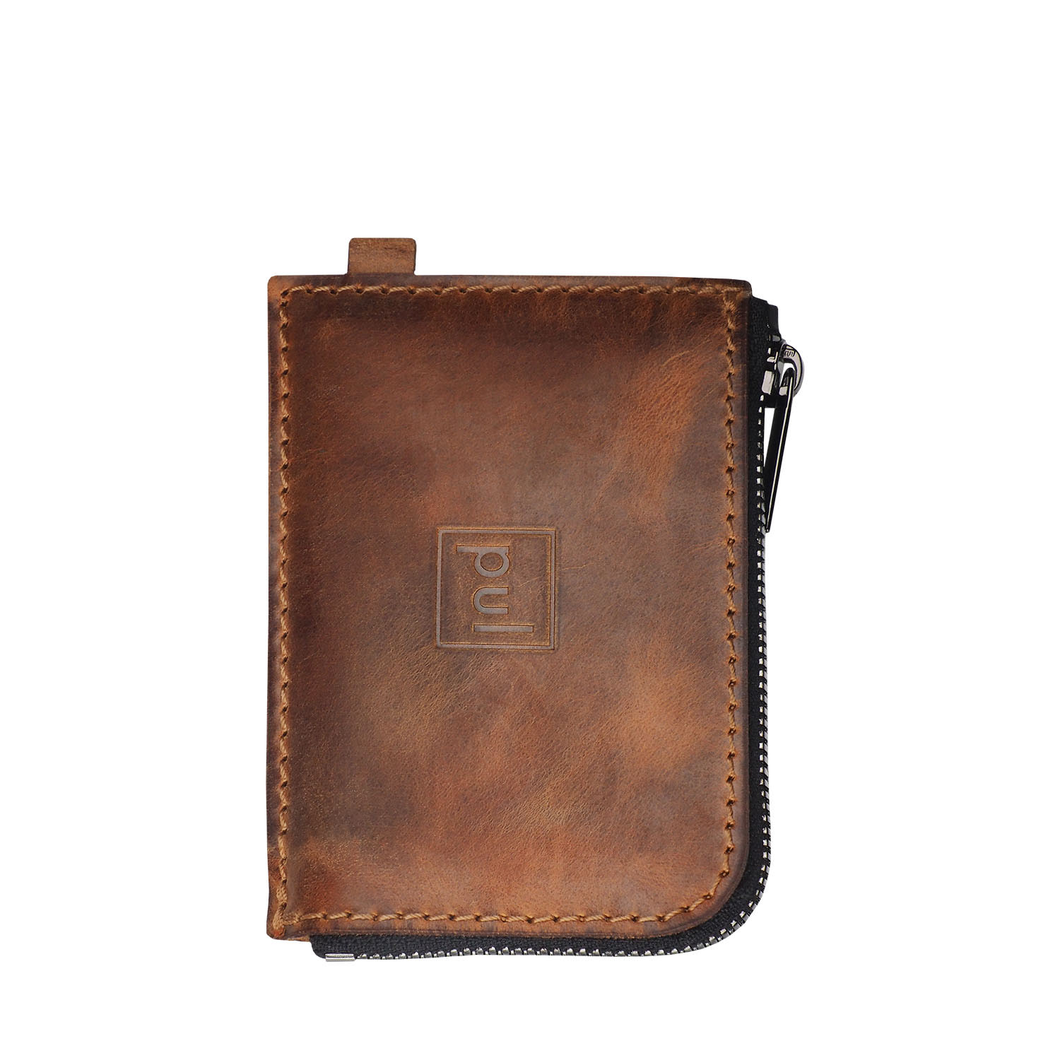 Men’s Pularys Rfid Wallet - Oldtimer Slim Saddle Leather Style In Brown