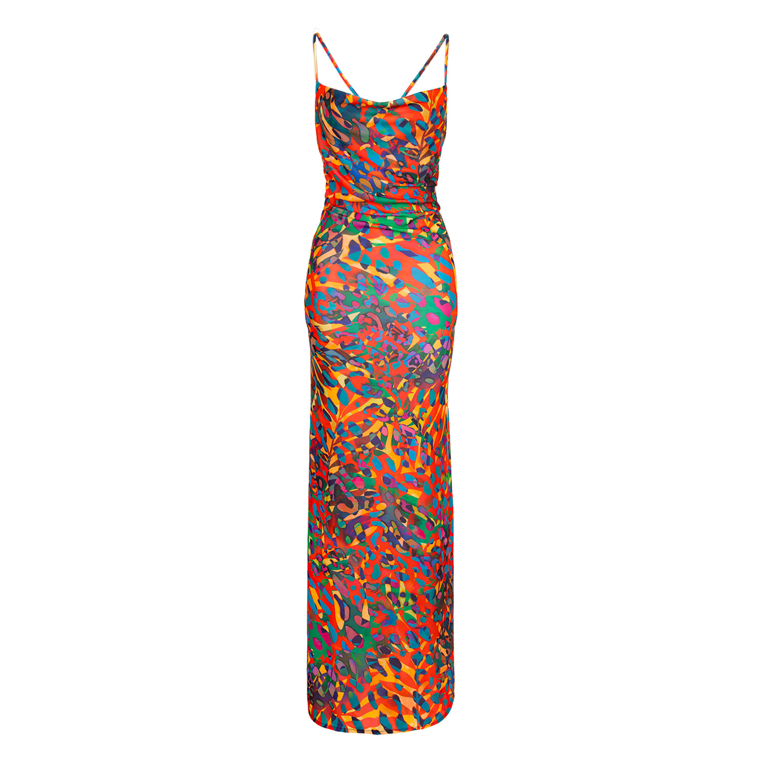 Women’s Tulum Maxi Jersey Dress In Gaudi Print Xs/S Roserry