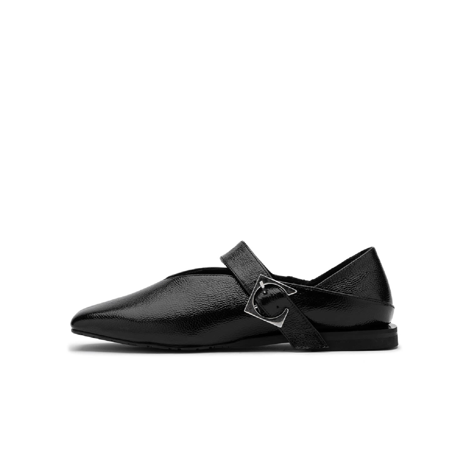 Vekda Black Patent Leather Women’s Loafer 6 Uk Ilvi