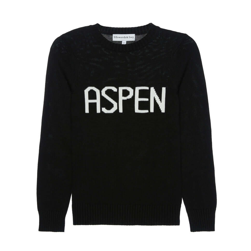 Ellsworth & Ivey Women's Aspen Crewneck Sweater - Black