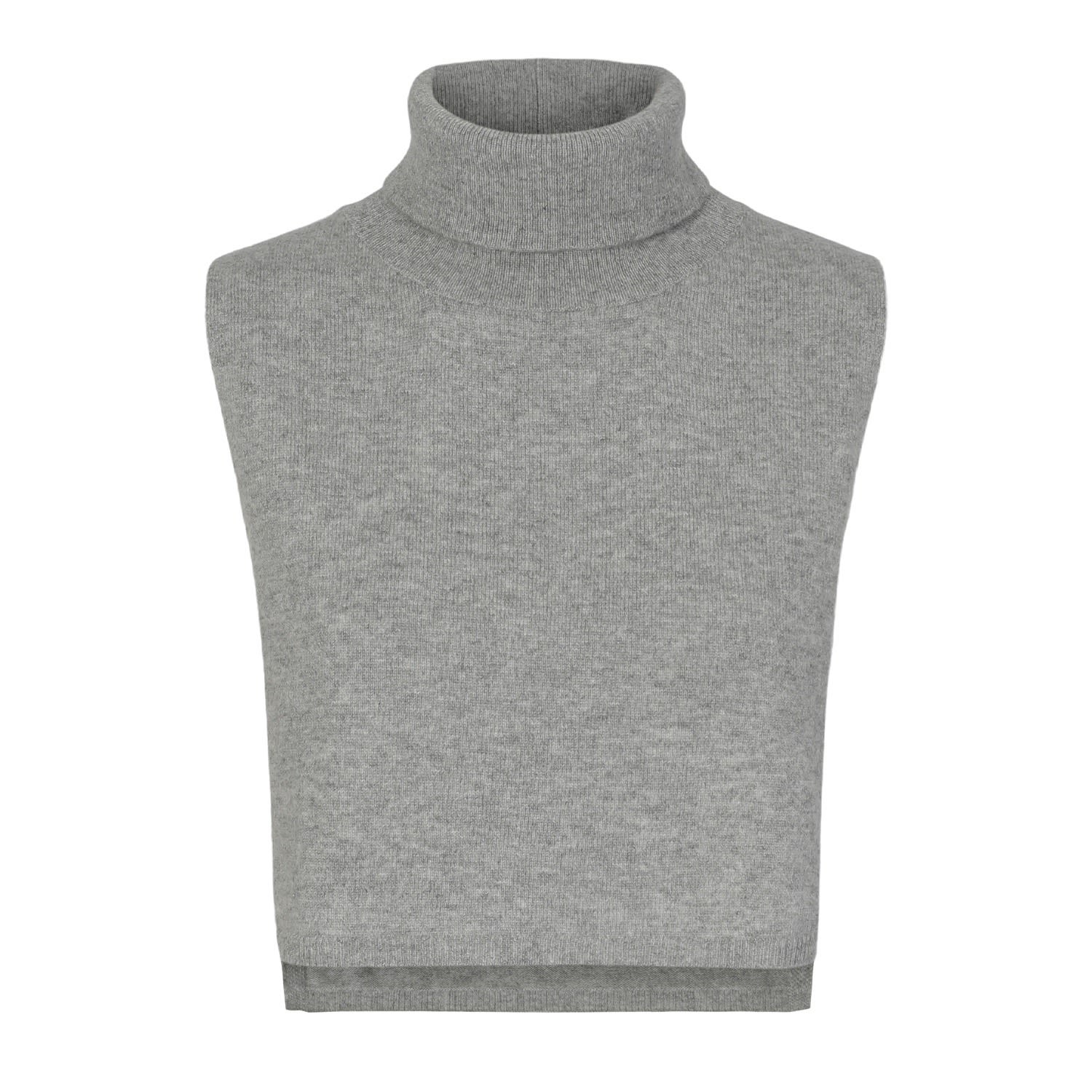 Tirillm Women's "helene" Cashmere Bib - Grey Melange In Grey