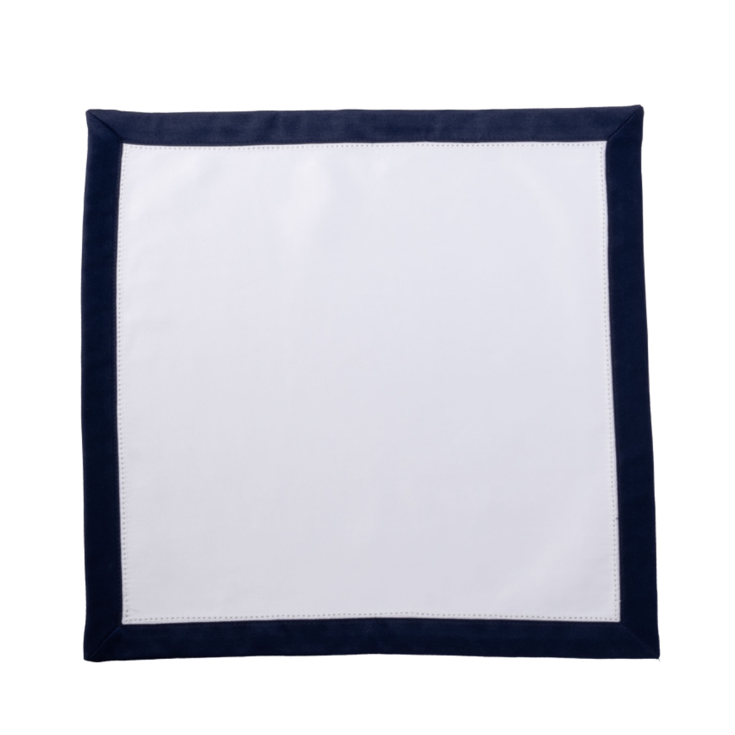 Km Home Collection White Capri Cotton Napkins Set
