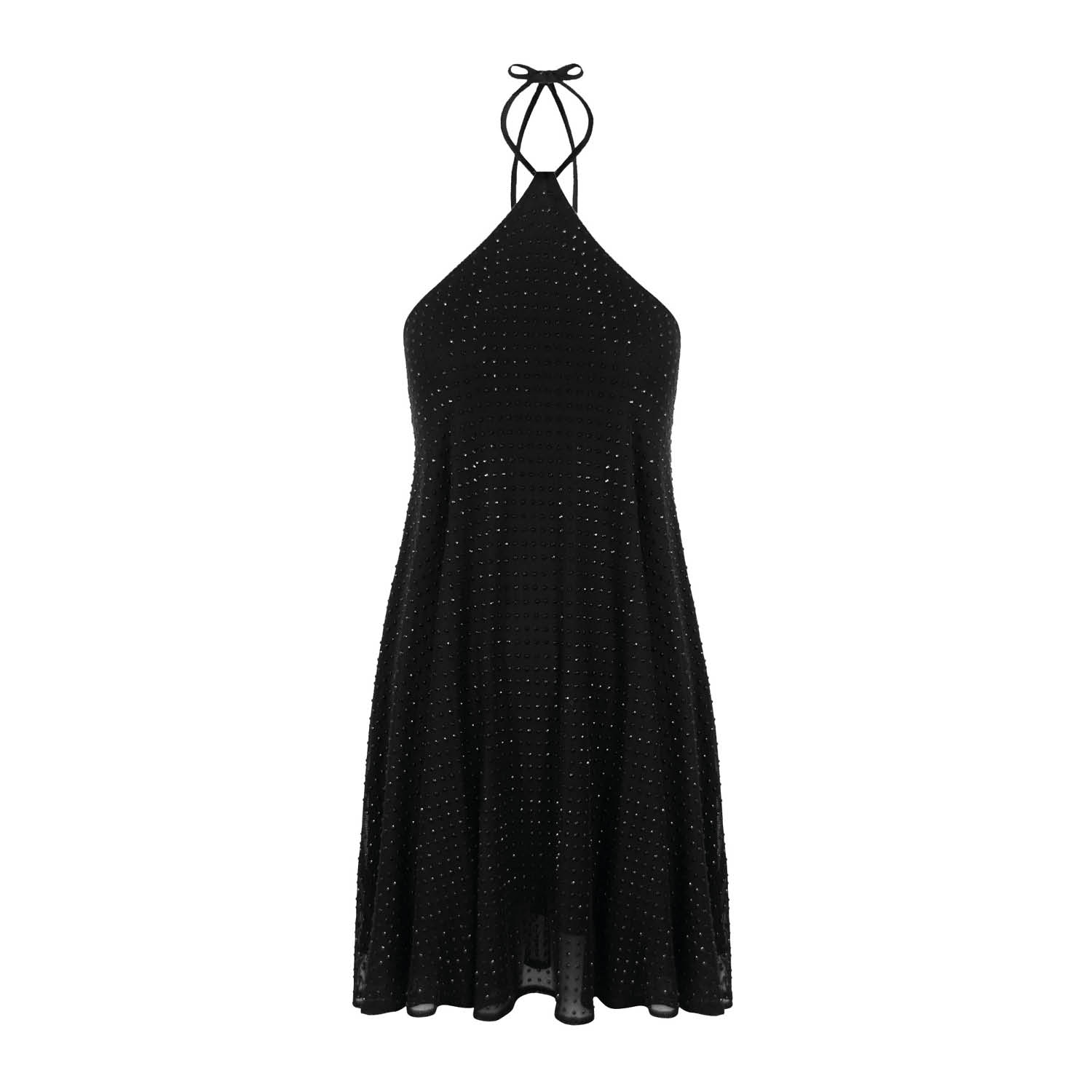 Ow Collection Women's Black Andie Rhinestone Dress