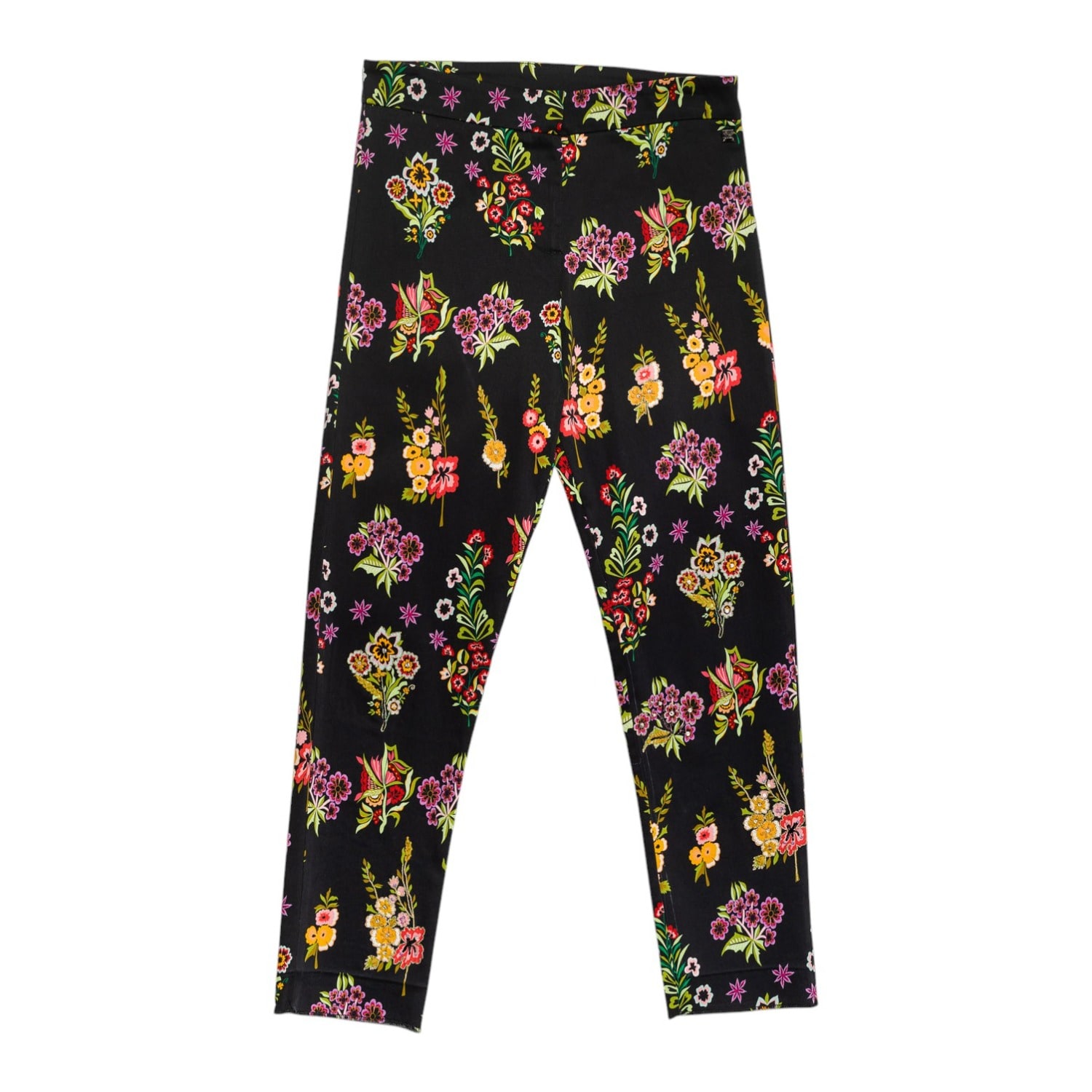 Niza Women's Black Straight Trousers With Embroidery Penélope In Black