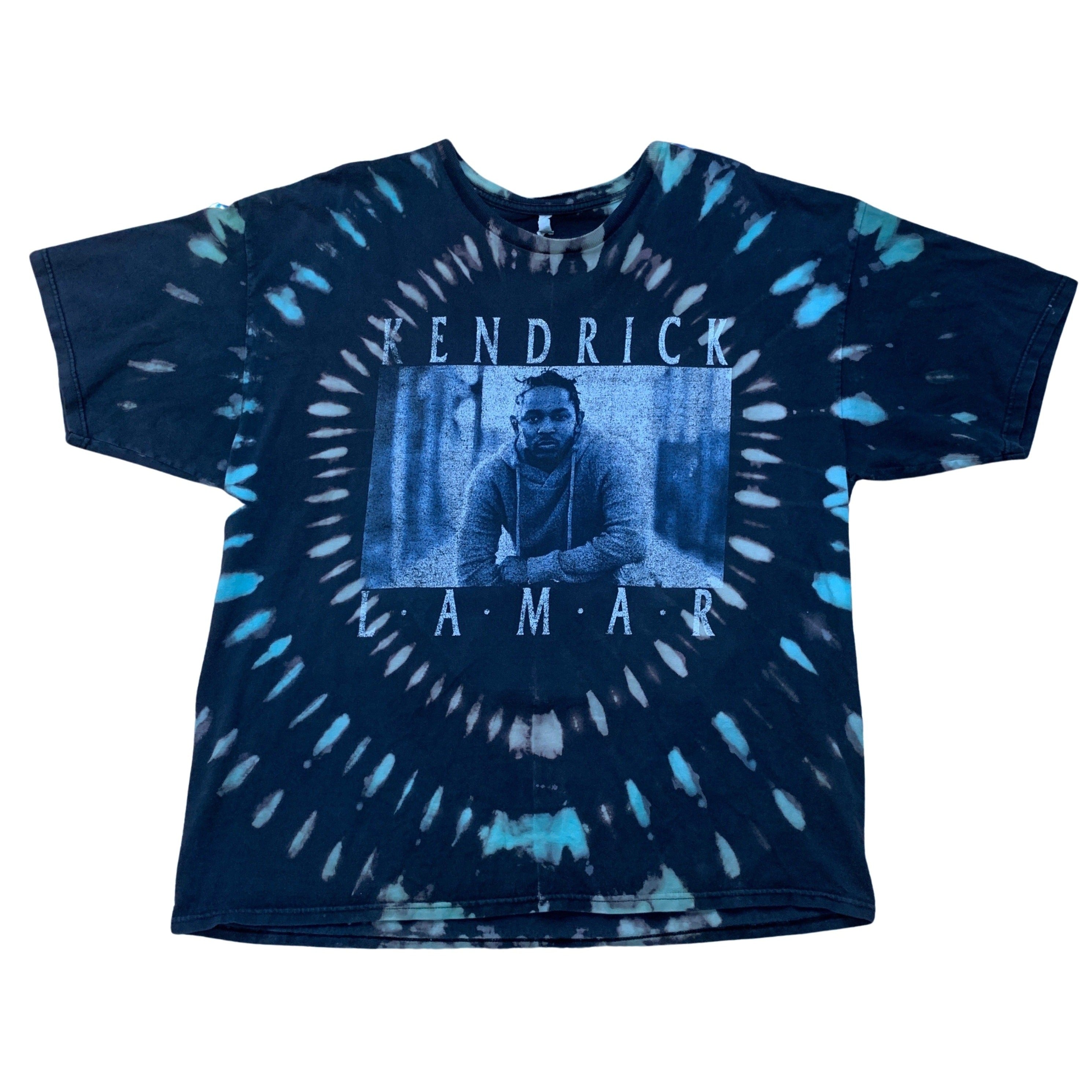 Men’s Blue Kendrick Lamar Tie-Dye Tour Tee Extra Large Roy G.