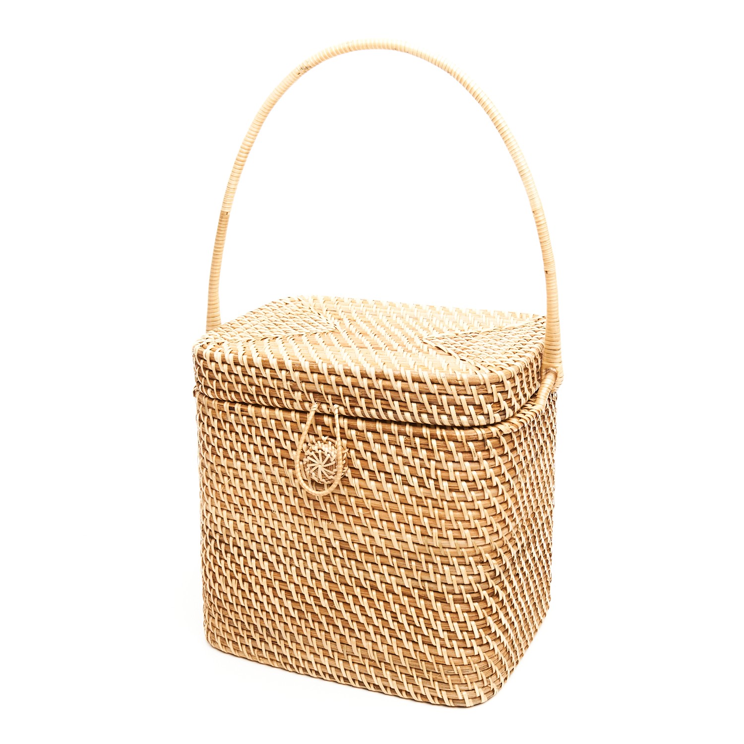 Kubo Neutrals / Brown Rattan Picnic Basket