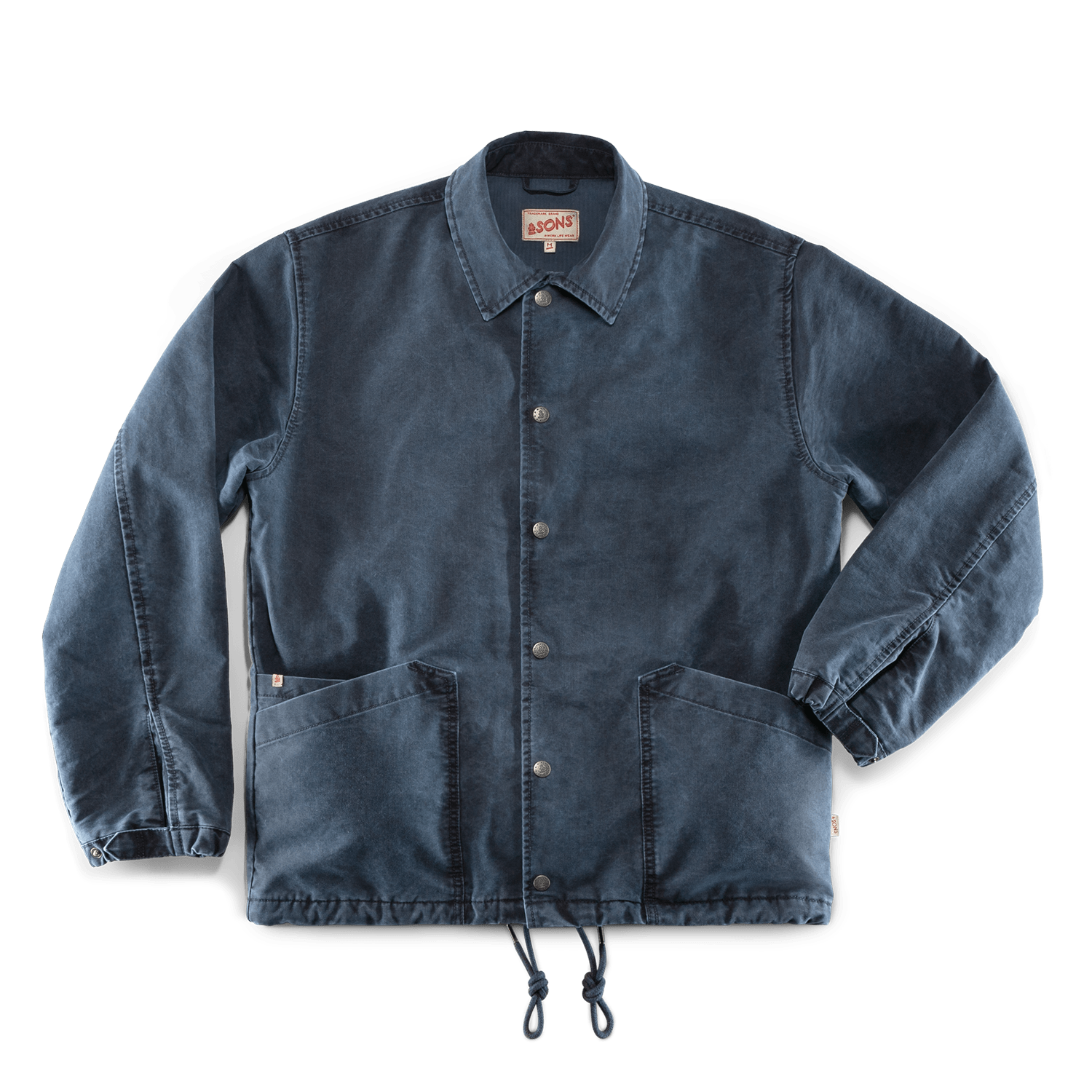&sons Trading Co Men's Blue Boxcar Coach Jacket Navy In Blue