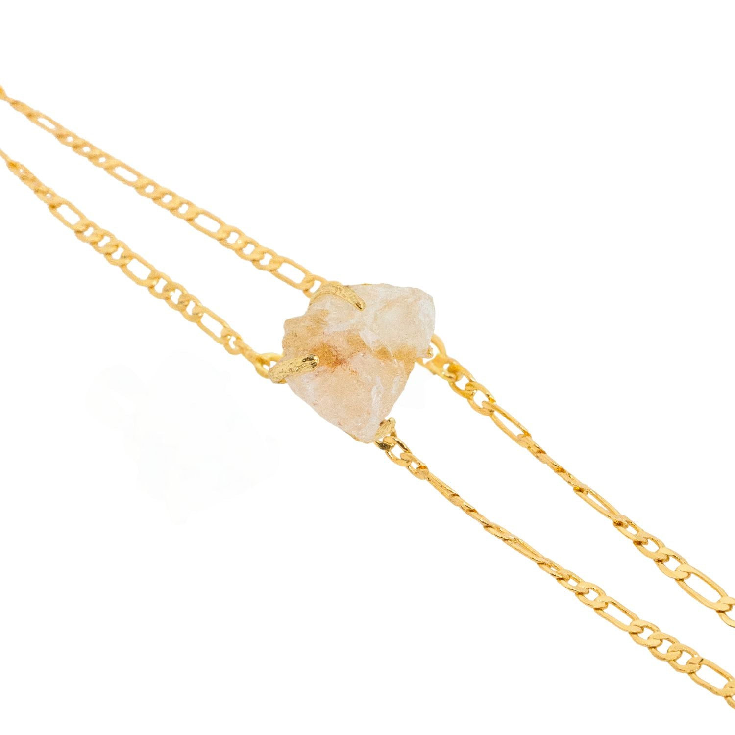 Jiaying Wang Wjy Studio London Men's Gold / Yellow Elemental Birth Natural Citrine Adjustable Bracelet In Gold