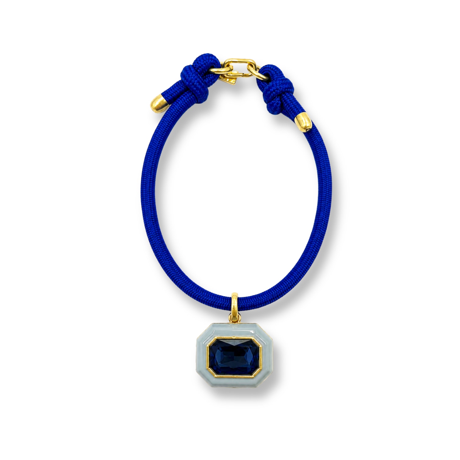 Women's Blue Lena Aqua Resin And Sapphire Octagon Pendant | Michael Nash Jewelry