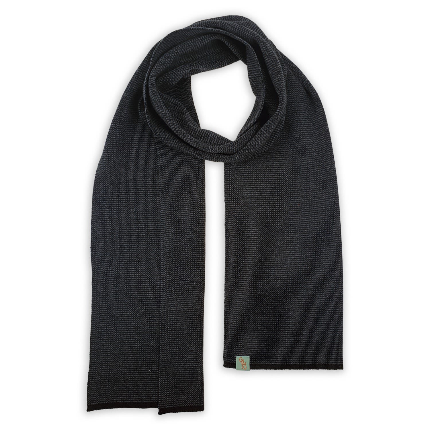 Otto & Spike Men's Black / Grey Scarves - Staple - Black, Charcoal Grey In Multi