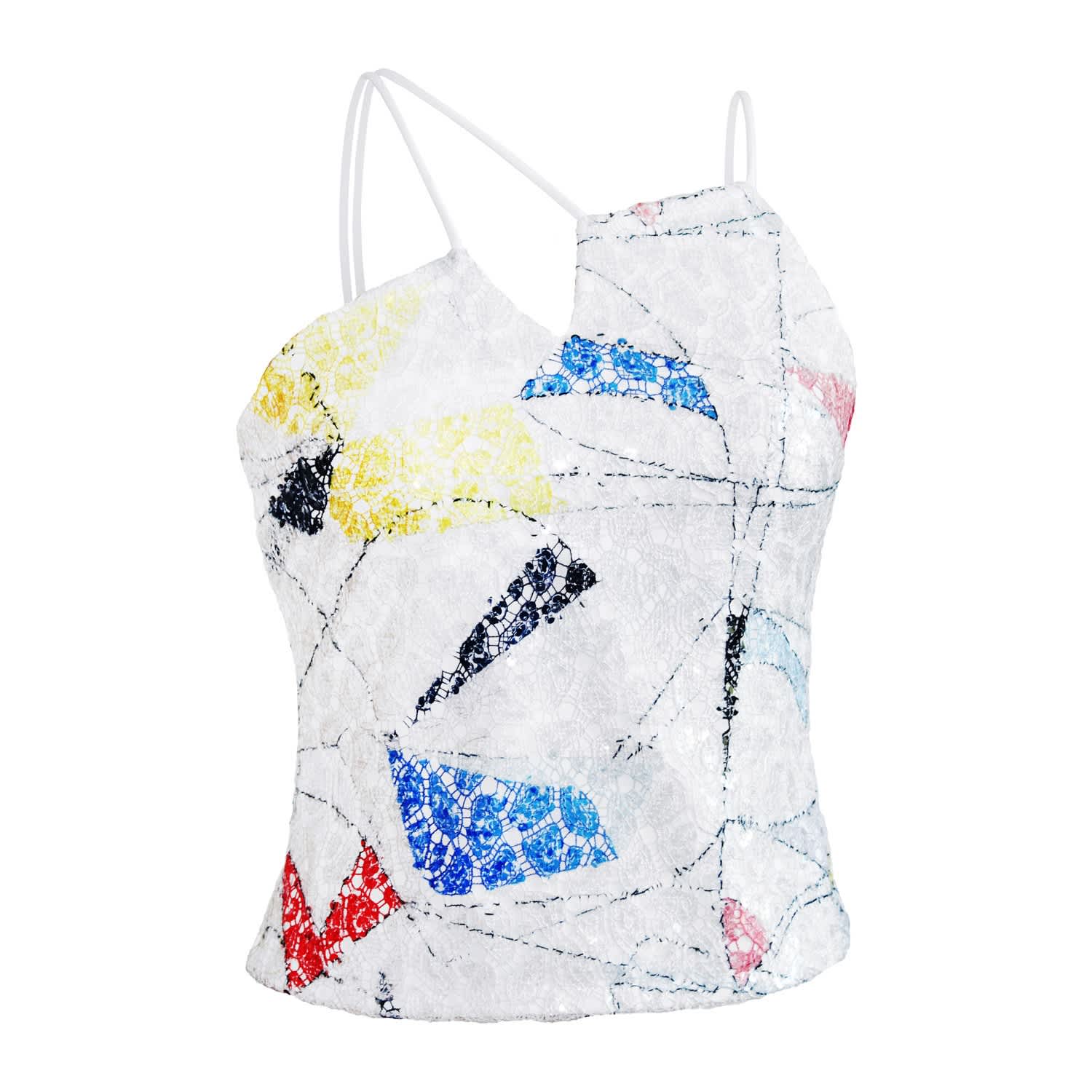 colourful sequin top