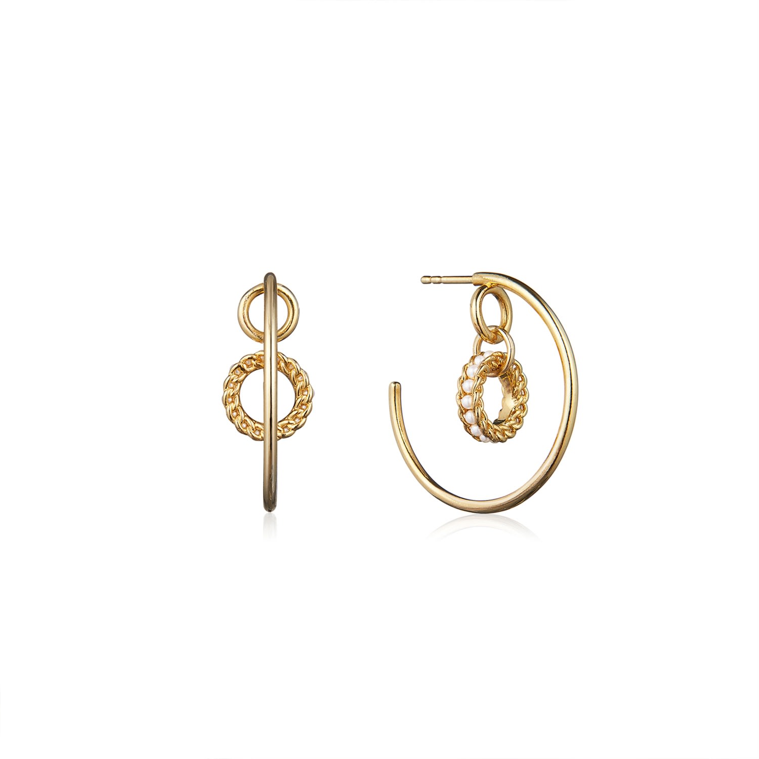 Women’s Gold Gentler Hoop Earrings Ille Lan