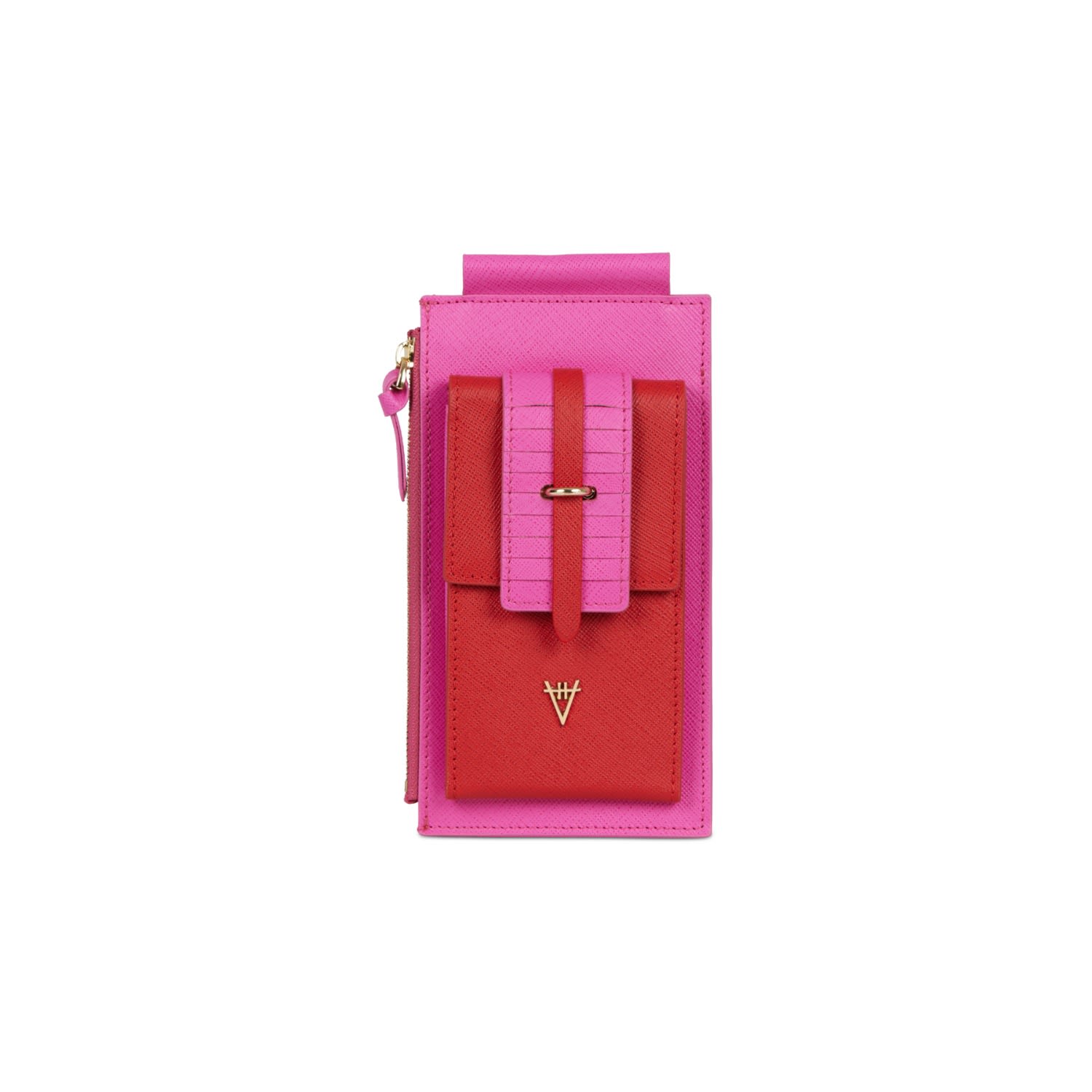 Women’s Crossbody Phone Bag Fuchsia Red Hiva Atelier