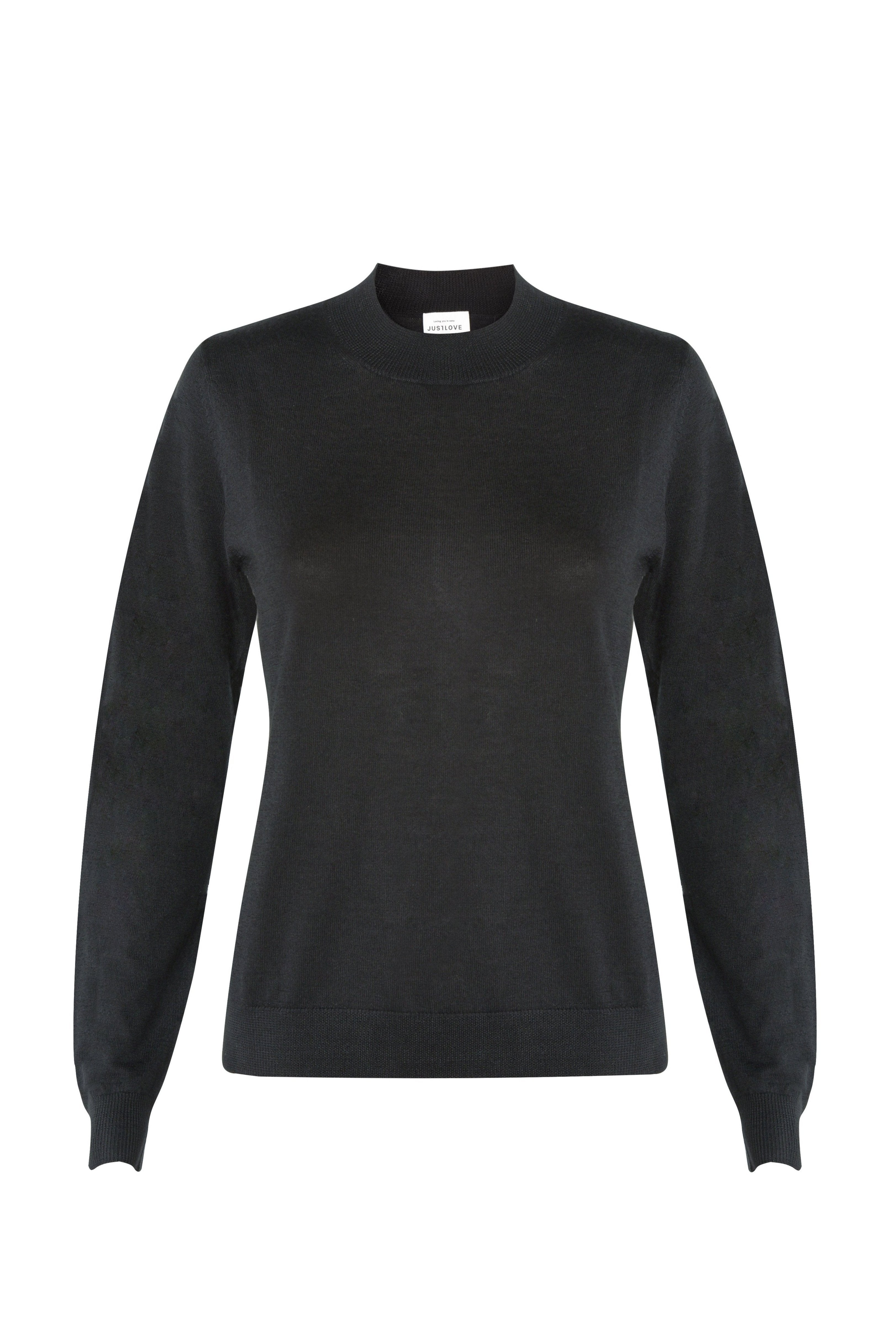 Justlove Women's Cashmere / Silk Top Simple Black In Black