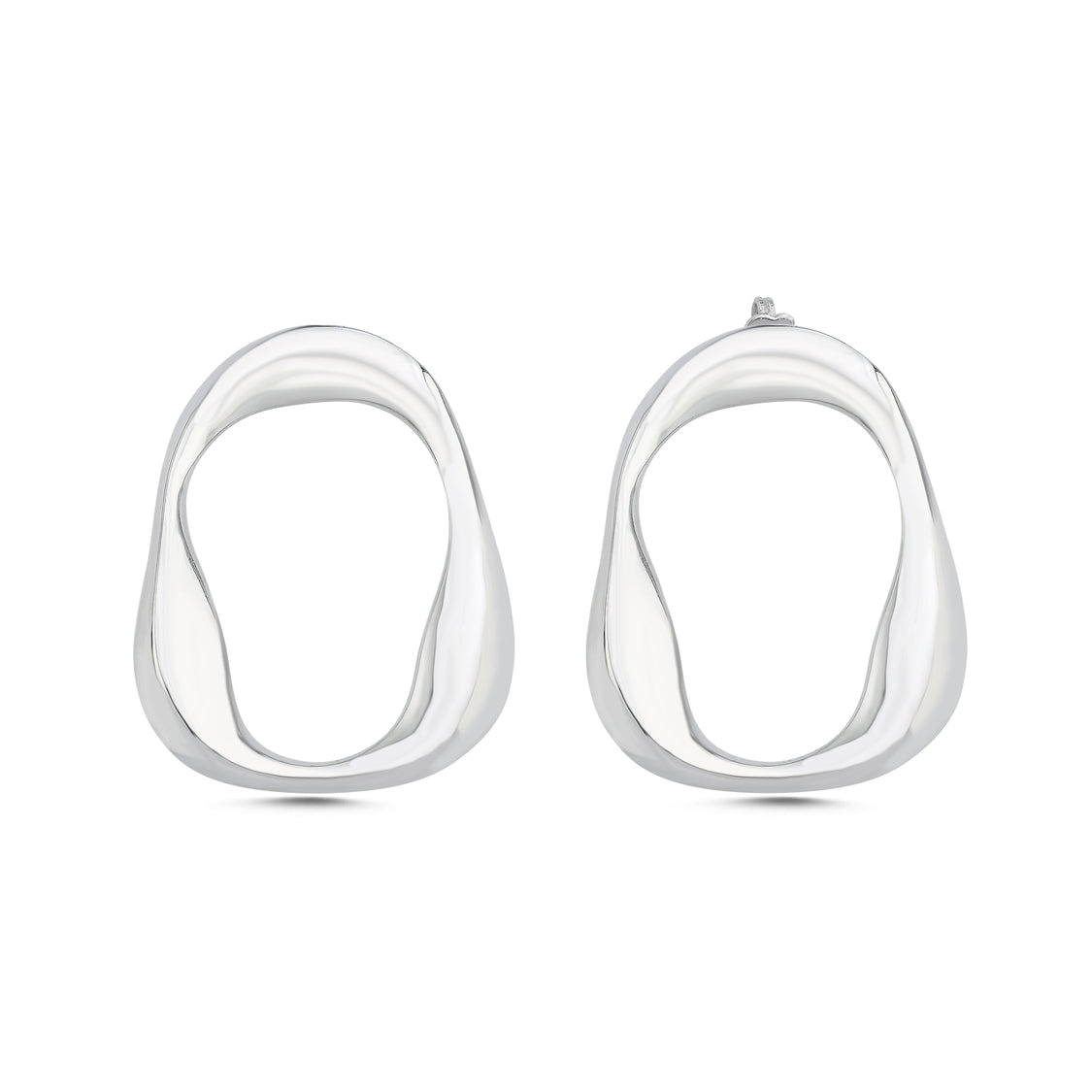 Mishka Women's Wave Earrings Silver In Silver