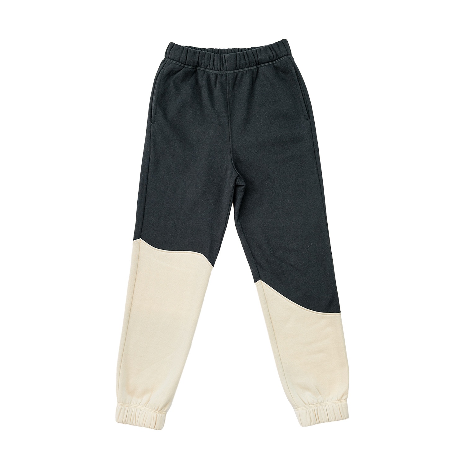 Circular Path Women's Neutrals / Black Wave Sweatpant - Cream Black