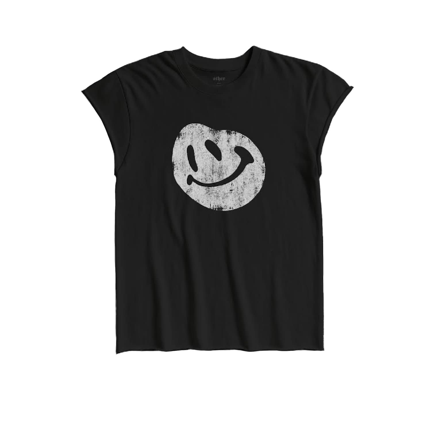 Other Uk Men's Black Happy Face Rocker Tee