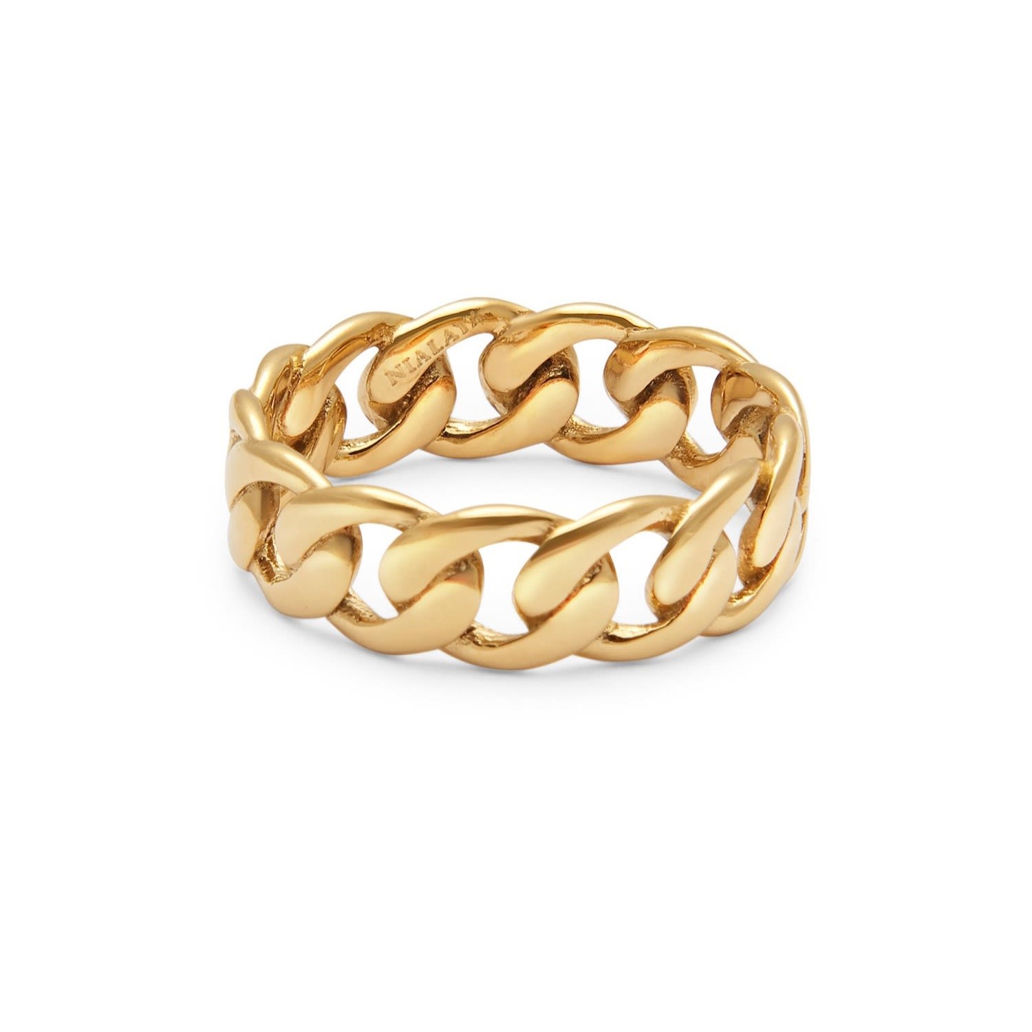 Women’s Skyfall Chain Ring In Gold Nialaya