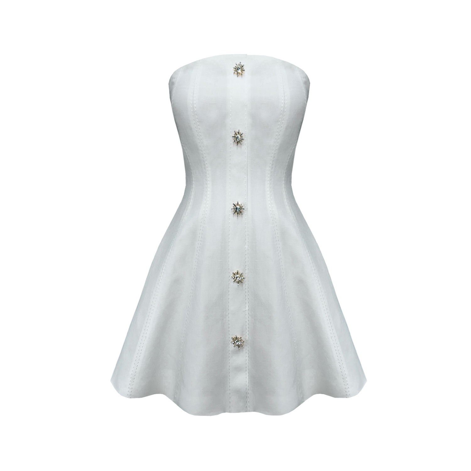 Copurs Women's Jade Dress Mini - White In White