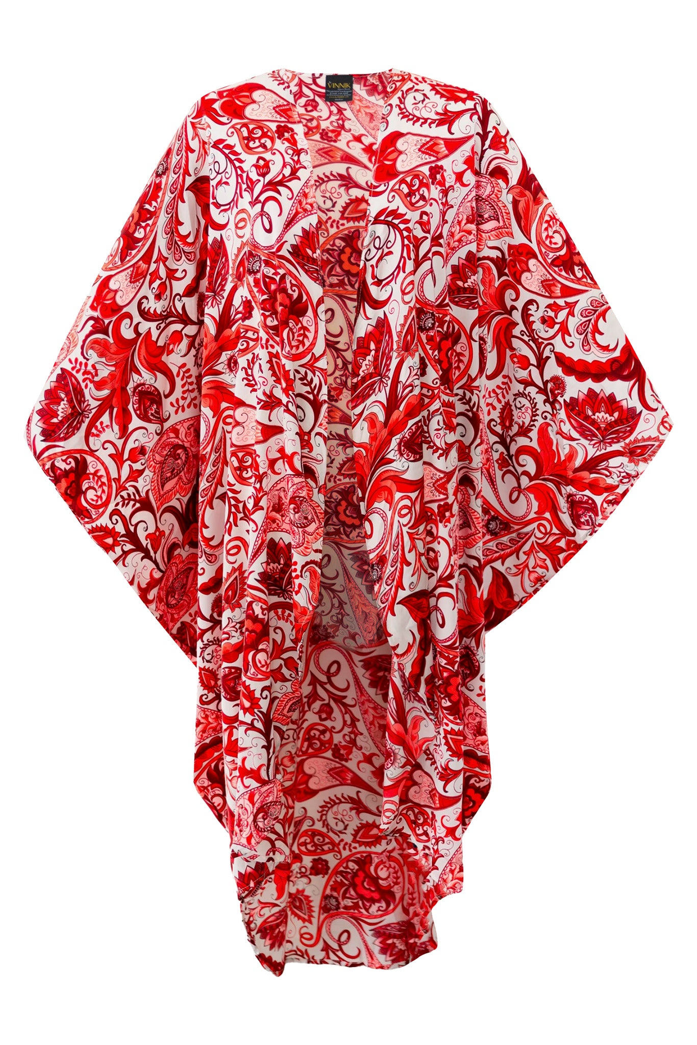 Byvinnik Women's White / Red Coloratura Cape In San Francisco