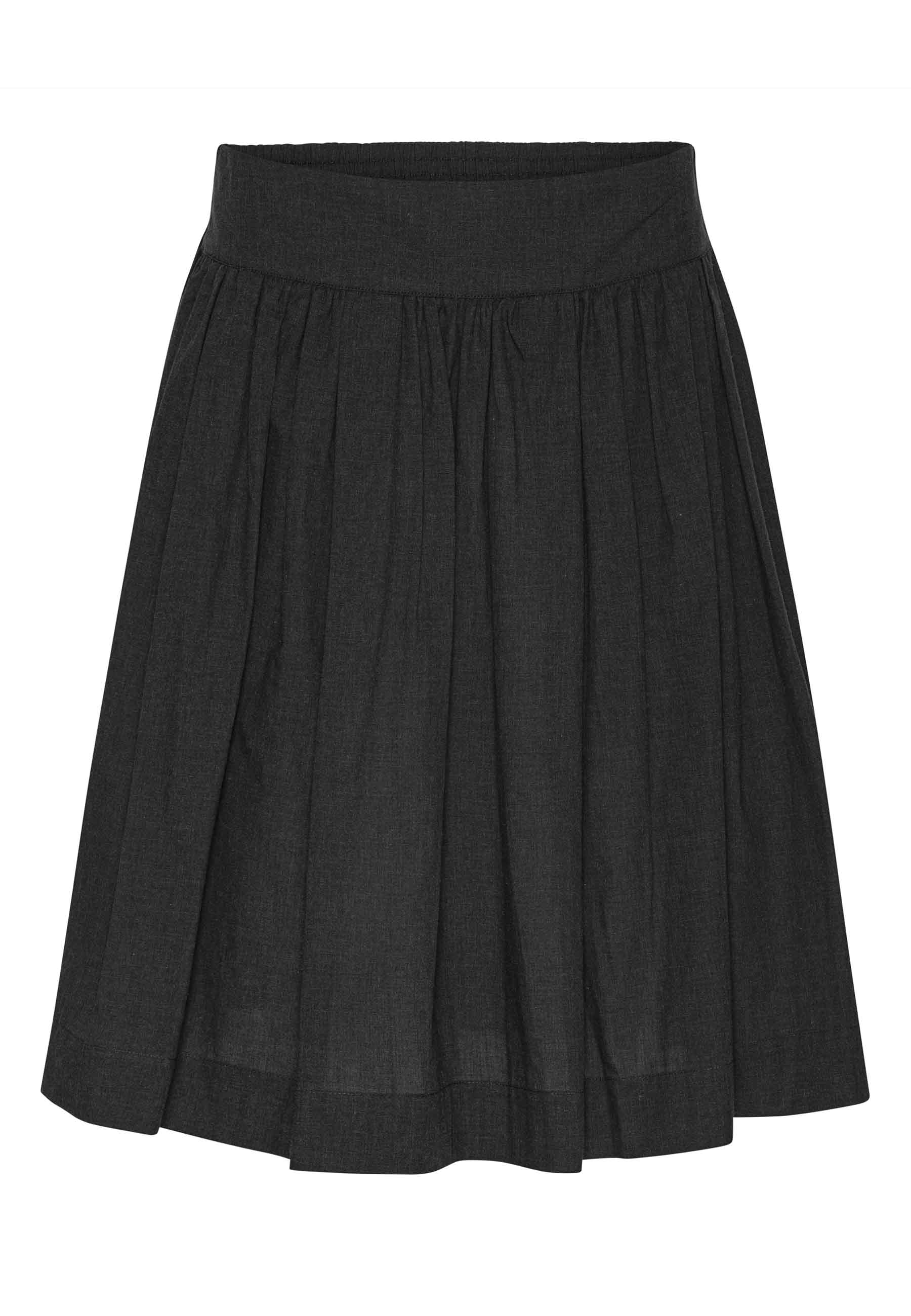 Grobund Women's Black  Svala Skirt - The One In Dark Grey Melange In Black