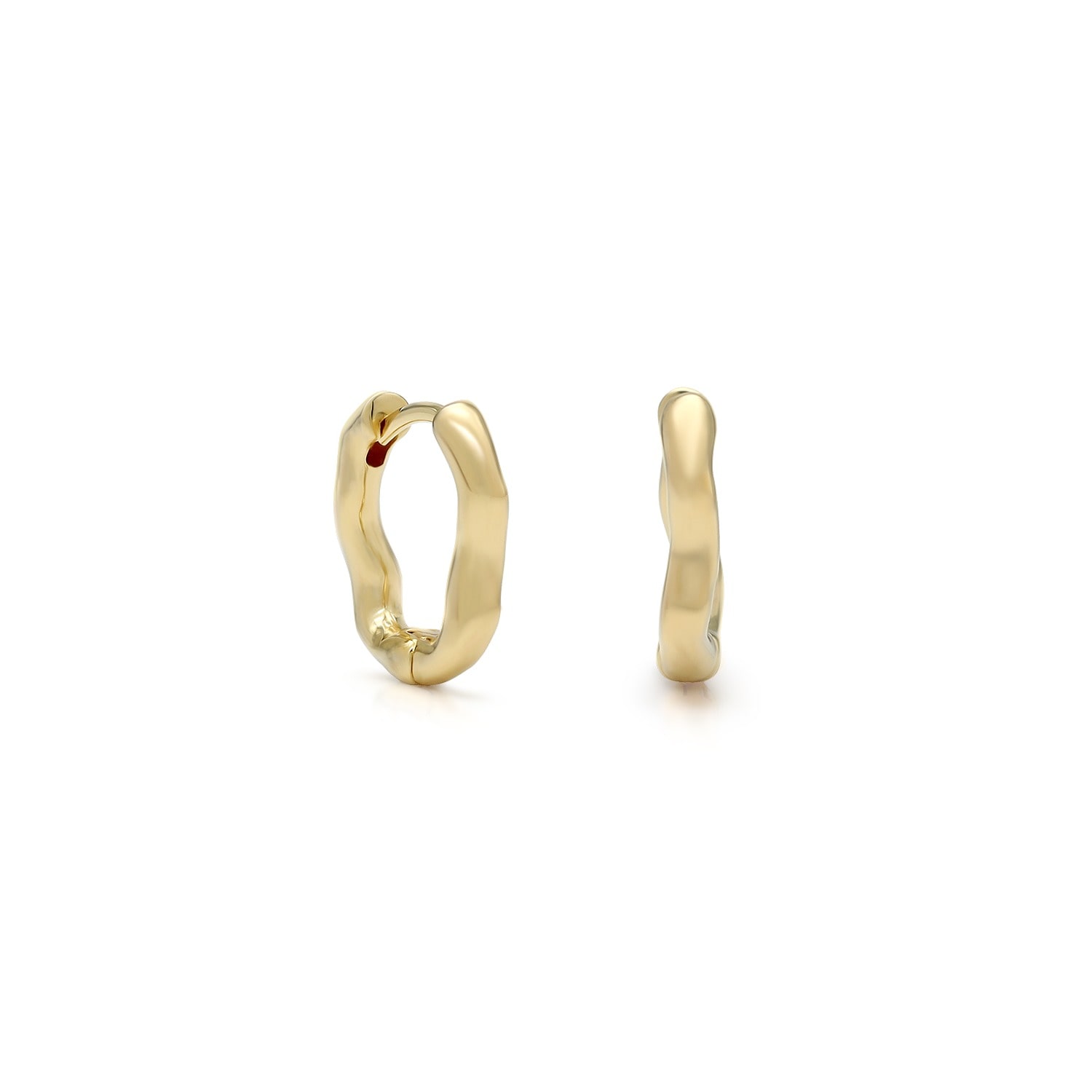 Above And Below Women's Arus Hoops - Medium - Gold Vermeil
