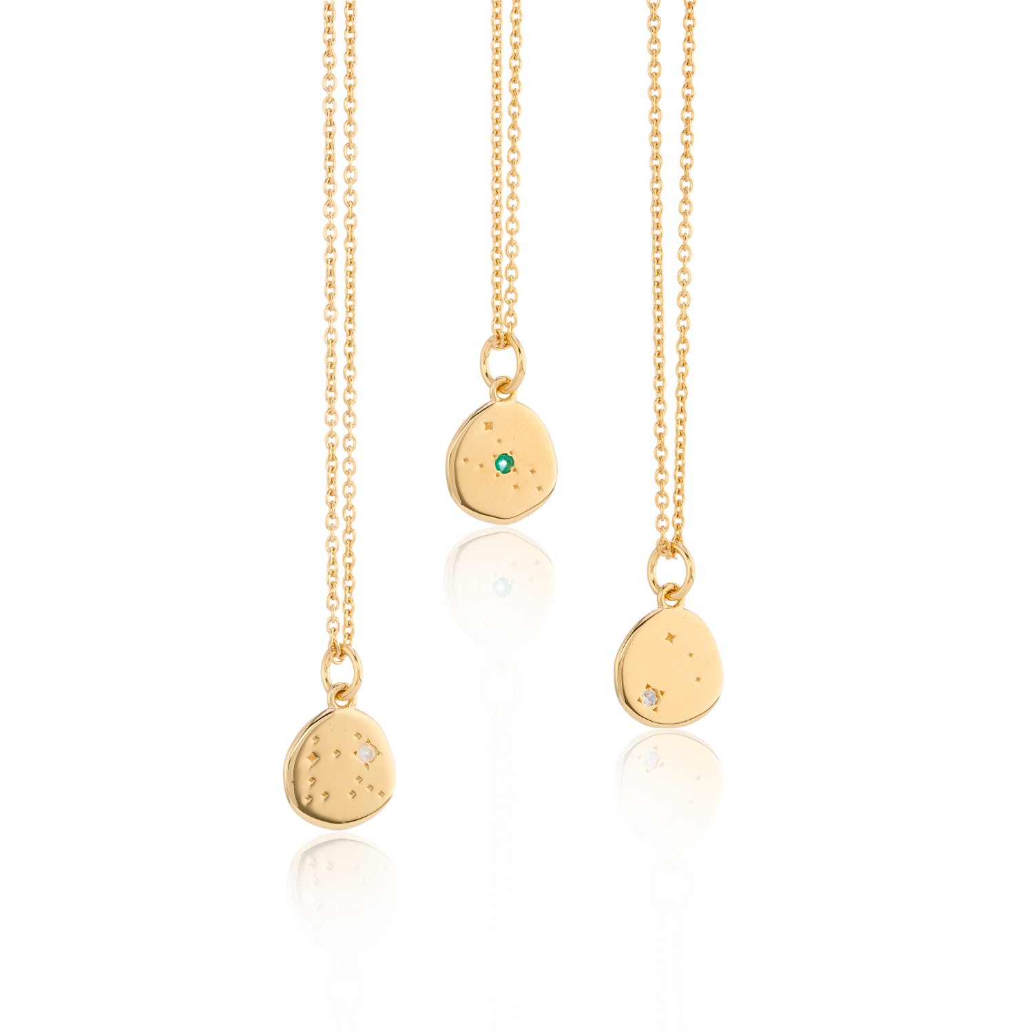 Women’s Inari Zodiac Gemini Gold Vermeil Necklace | Auree Jewellery