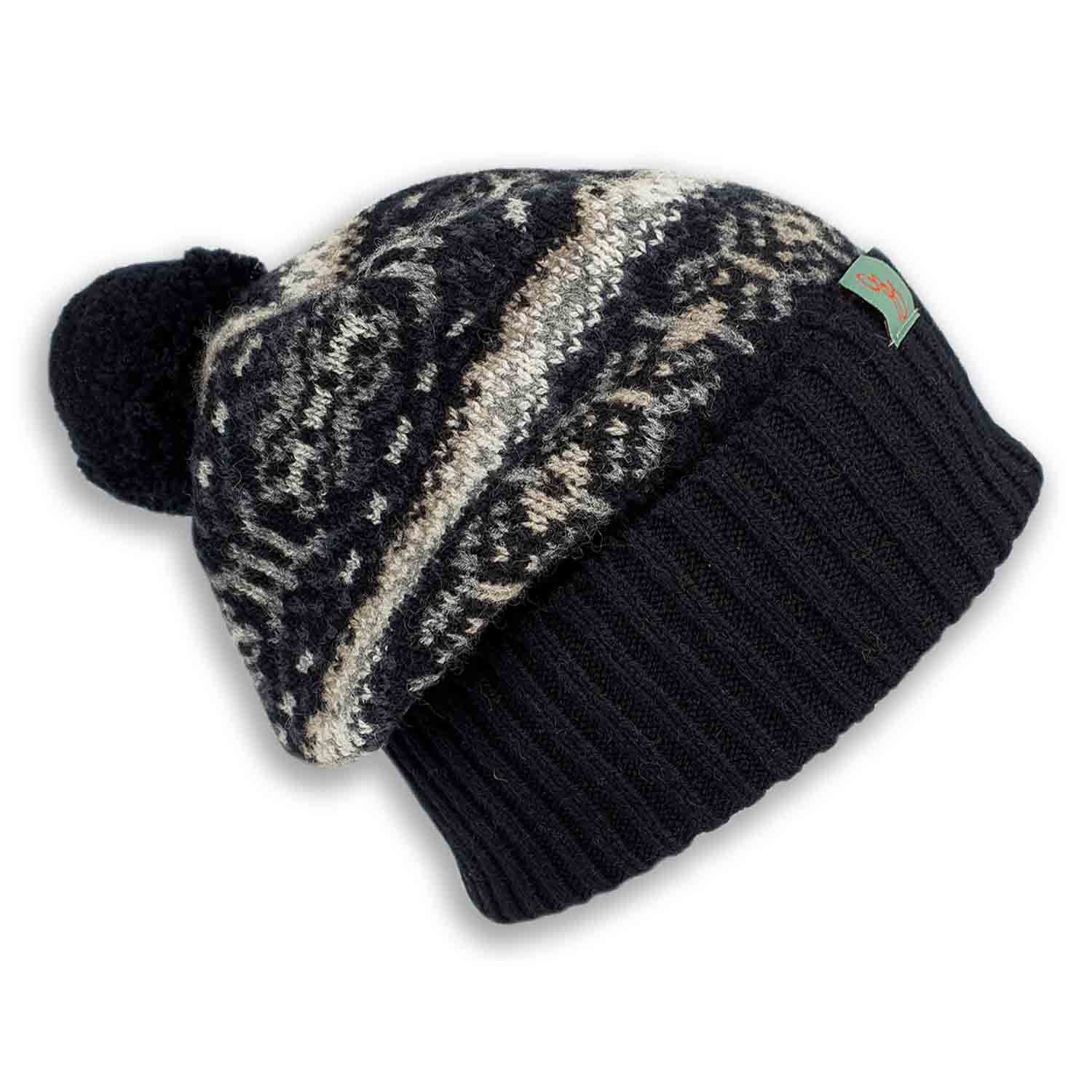 Men’s Neutrals / Black Beanies - Irish Twist - Stormy Otto & Spike