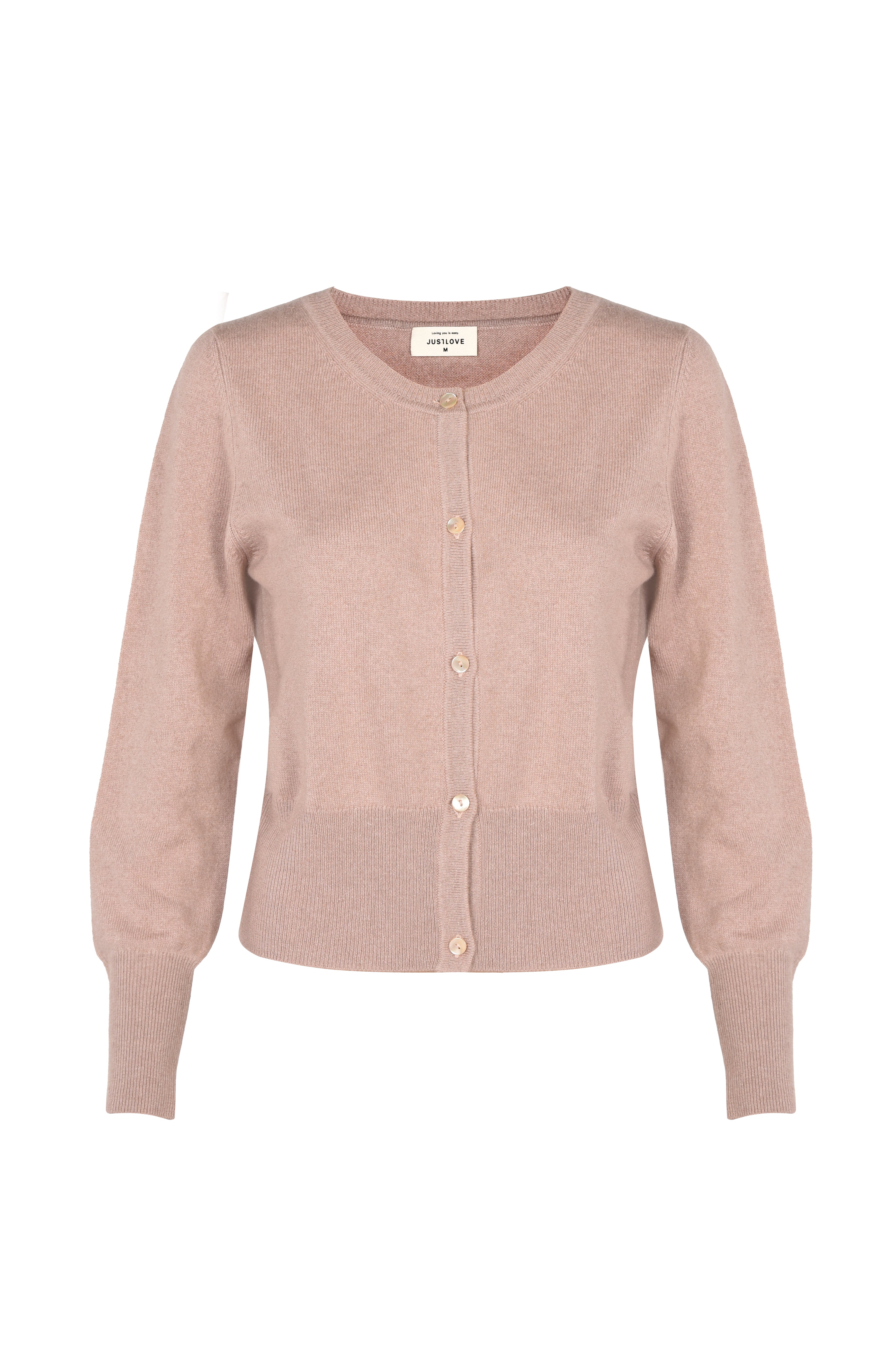 Justlove Women's Pink / Purple Cashmere Cardigan Dusty Rose In Pink/purple