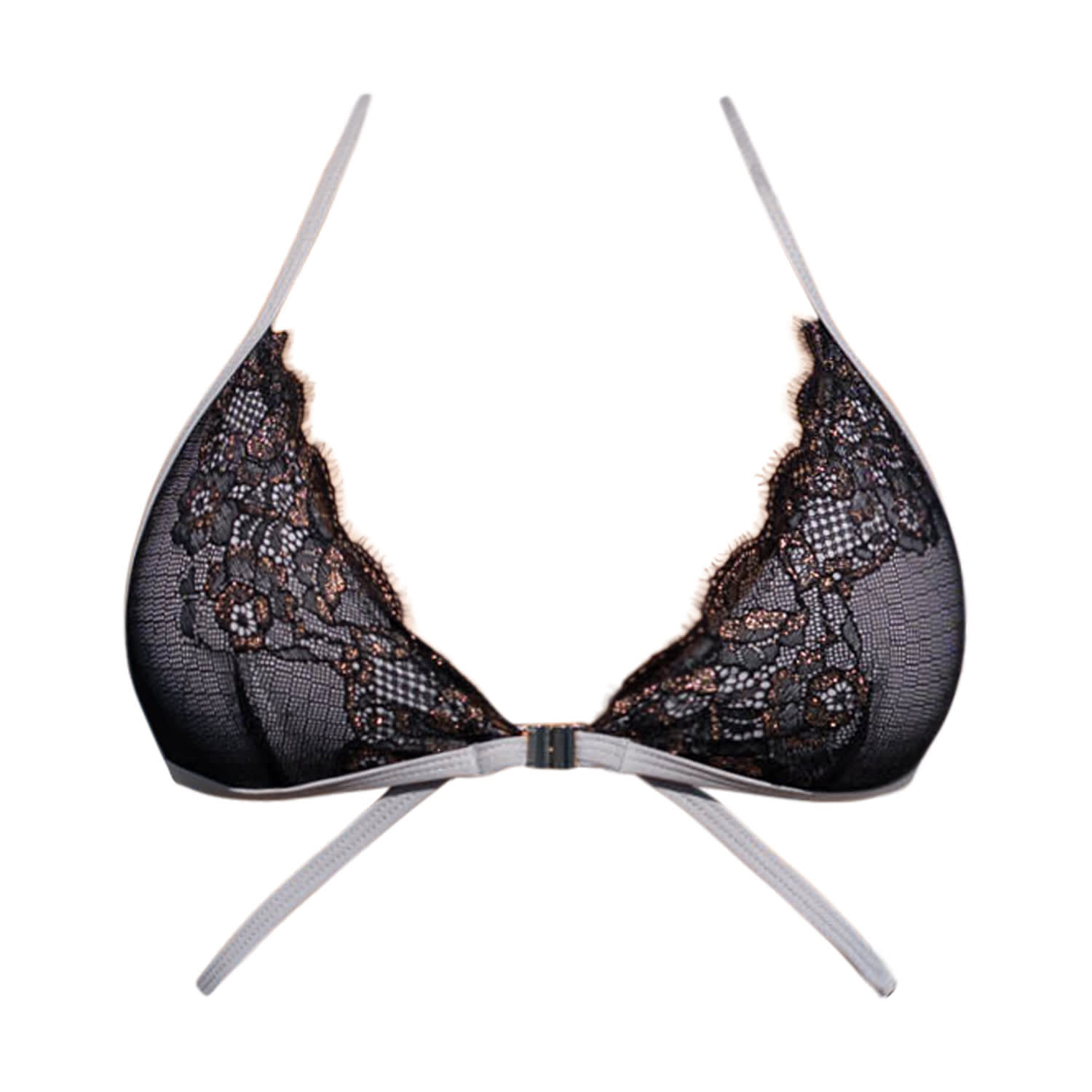 Ivy Swimwear Women's Lana In Black Lace Bikini Top