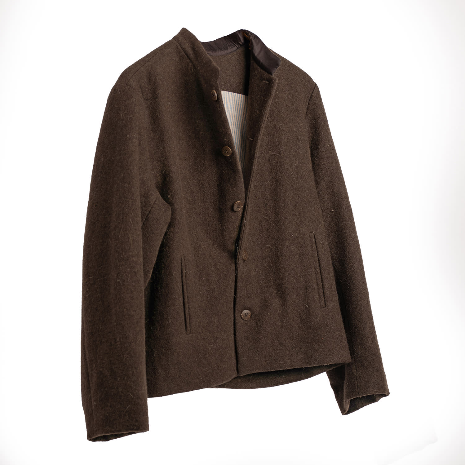 Women's Shepherd Wool Jacket - Black | L/Xl | Charkha & Loom