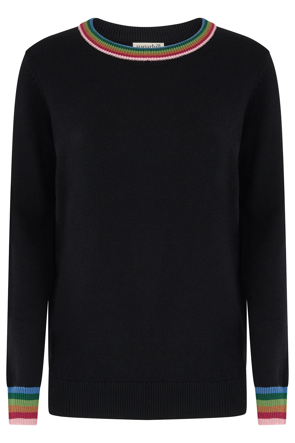 Sugarhill Brighton Women's Stacey Sweater Black Rainbow