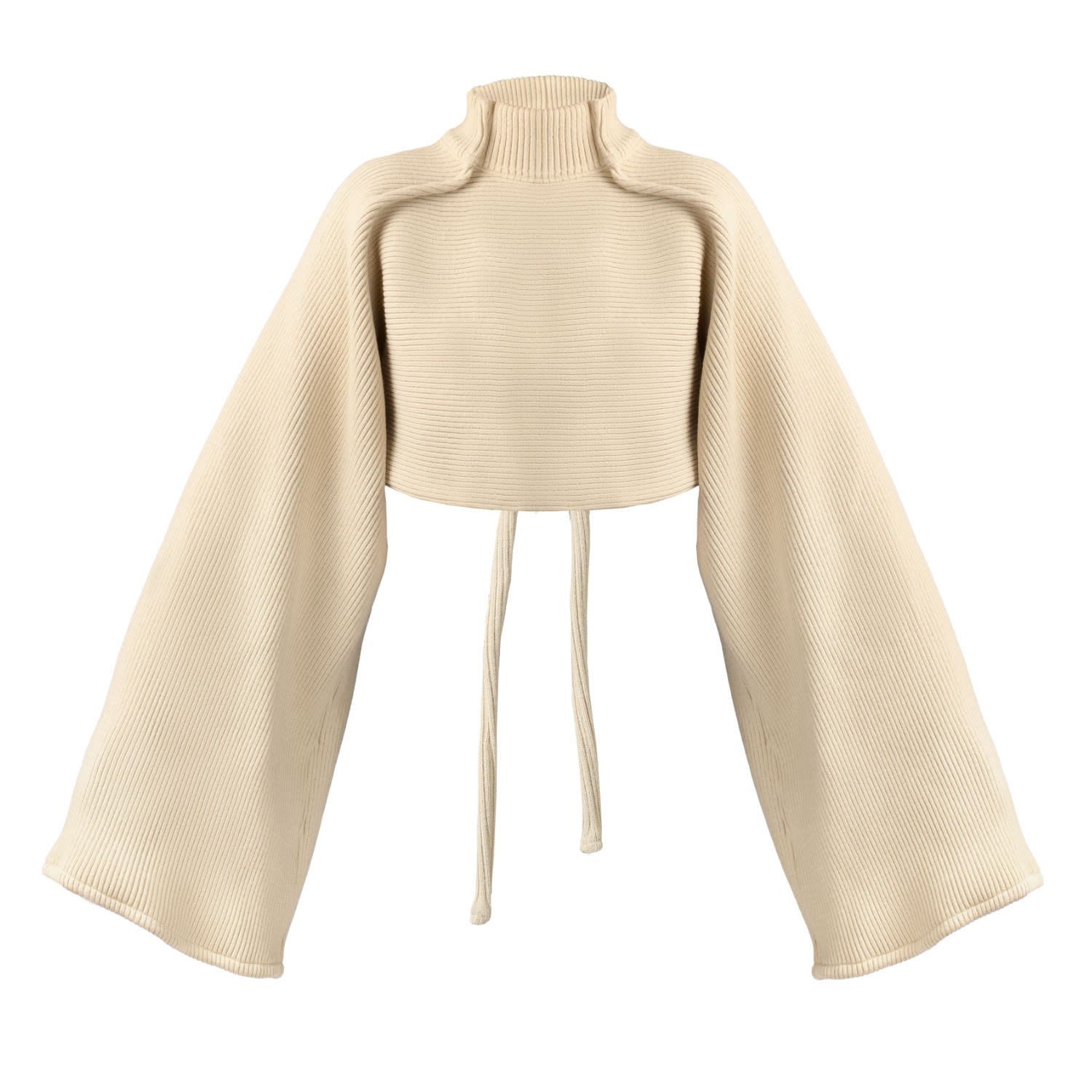 Kargede Women's Neutrals Beige Rib Knit Jumper – Oversized Fit, Cropped Length In Brown