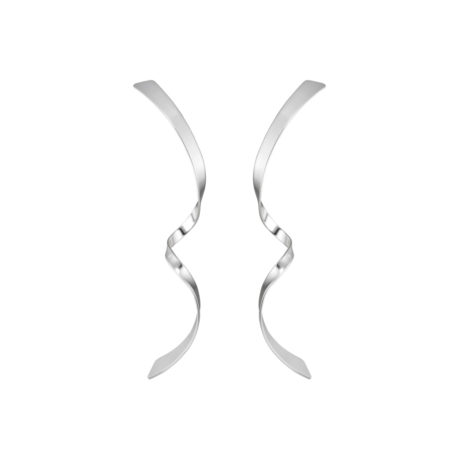 Ow Collection Women's Big Swirl Studs - Silver