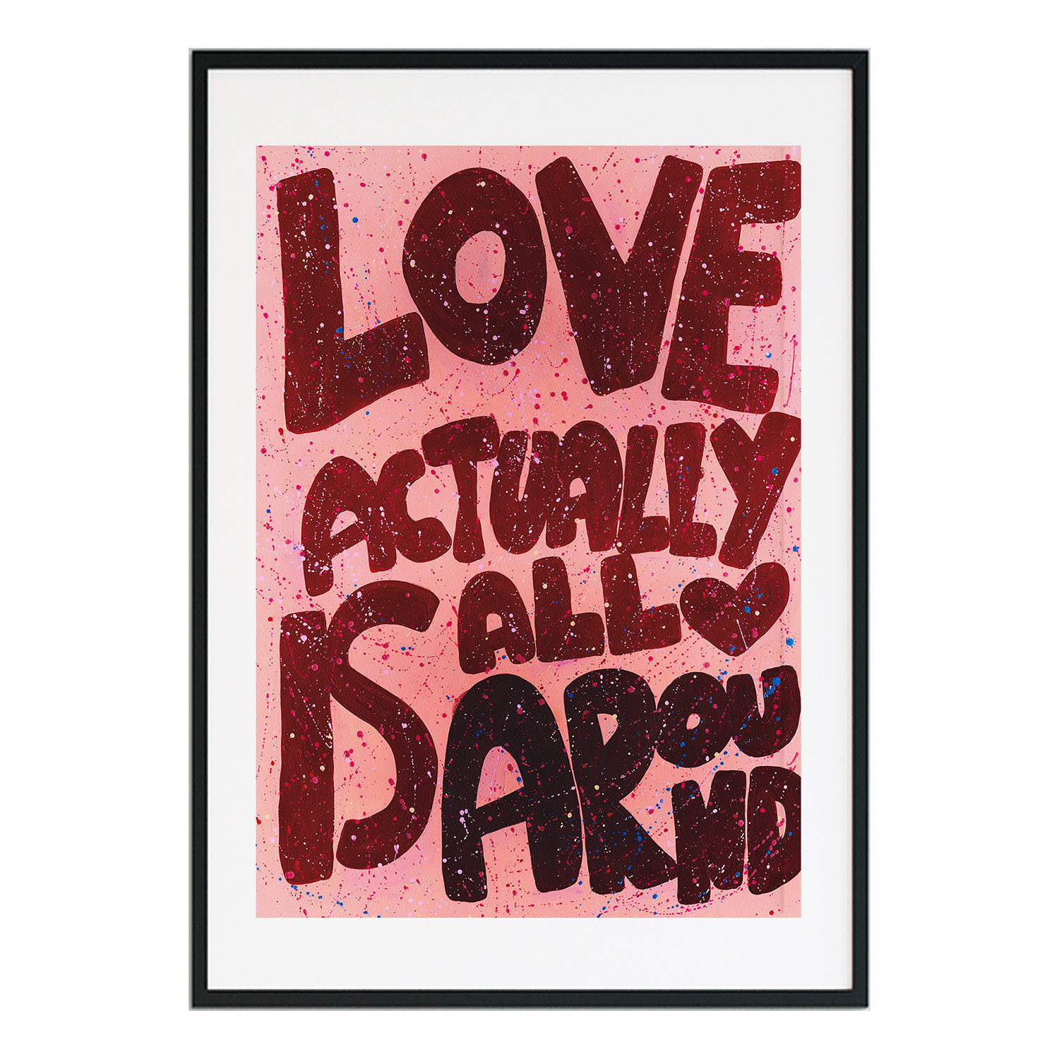 Jessica Slack Studio Red Love Actually Is All Around: Large Abstract Print