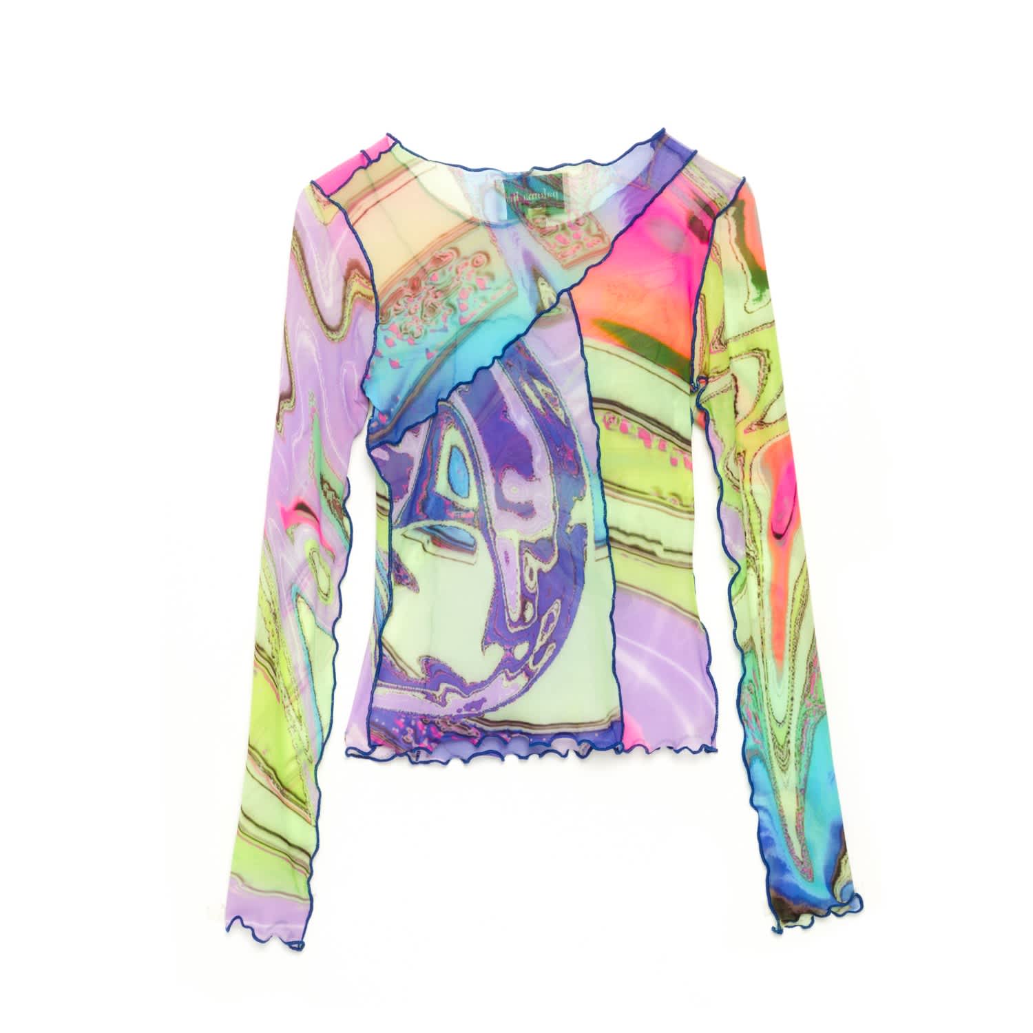 Ameri（アメリ）の「MEDI WAVE PATTERN MESH TOP（その他