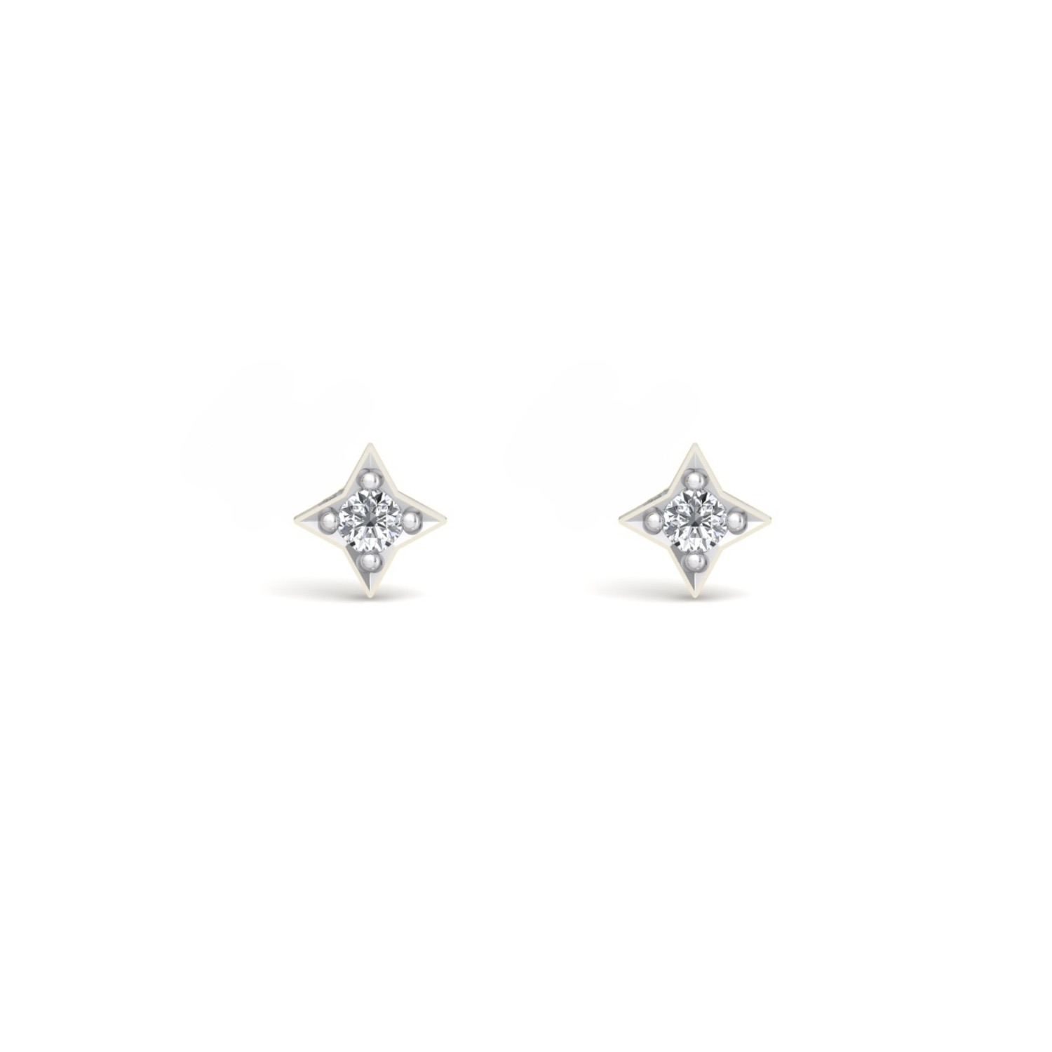 Women’s Illuminess Mini Silver Star Studs Bloomtine Earth Angel Hq