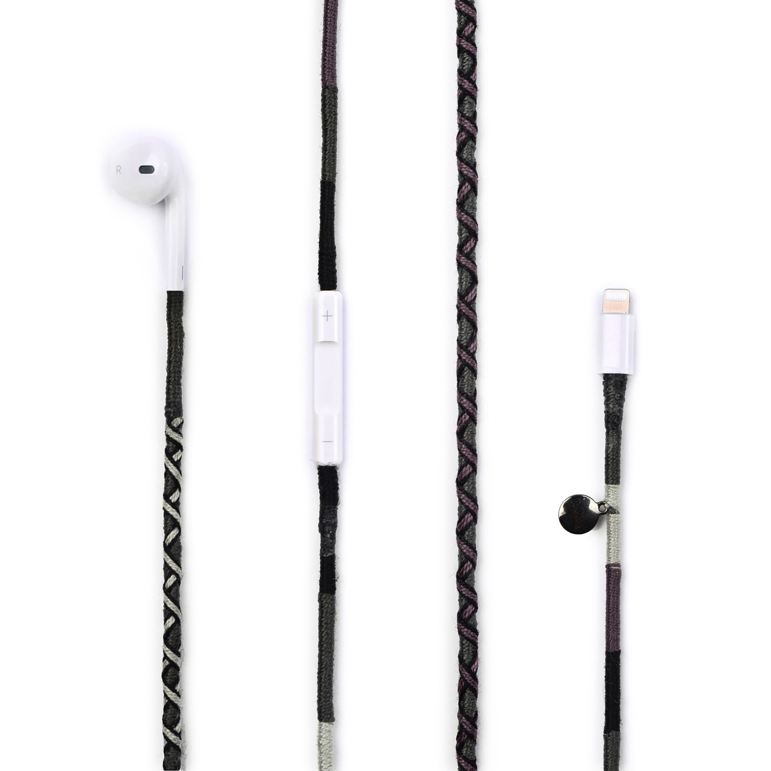 Black Luna Original Apple Earpods With Lightning Connector Happy-Nes