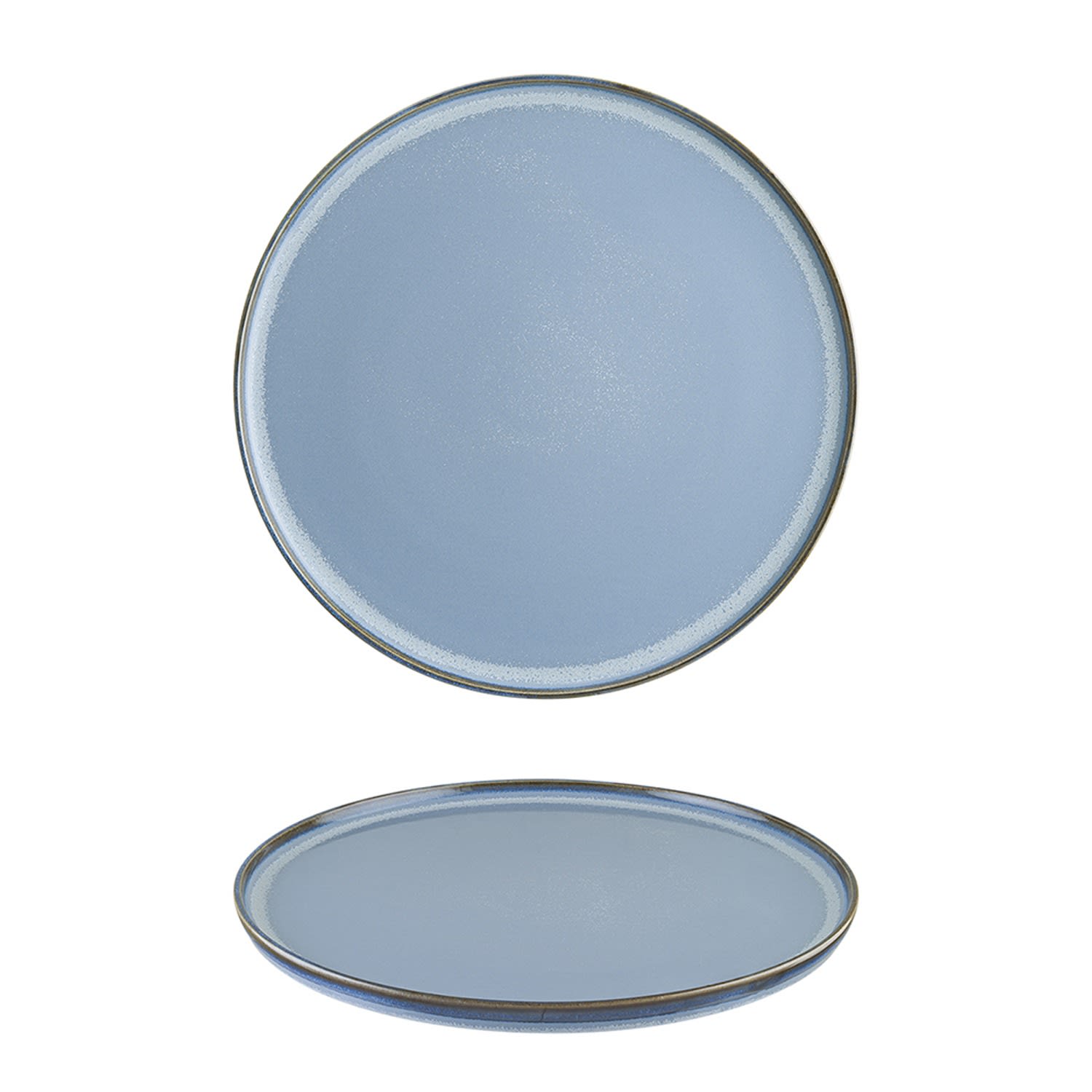 Sky Porcelain Plate Blue Round 8.50" X 8.50" X 0.75" One Size Turgla Home