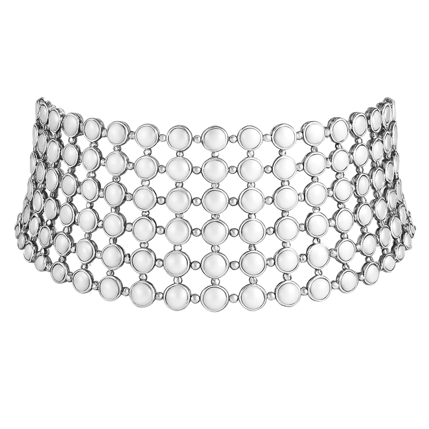 The Gala Women's Silver Mirage Metal Choker In Silver